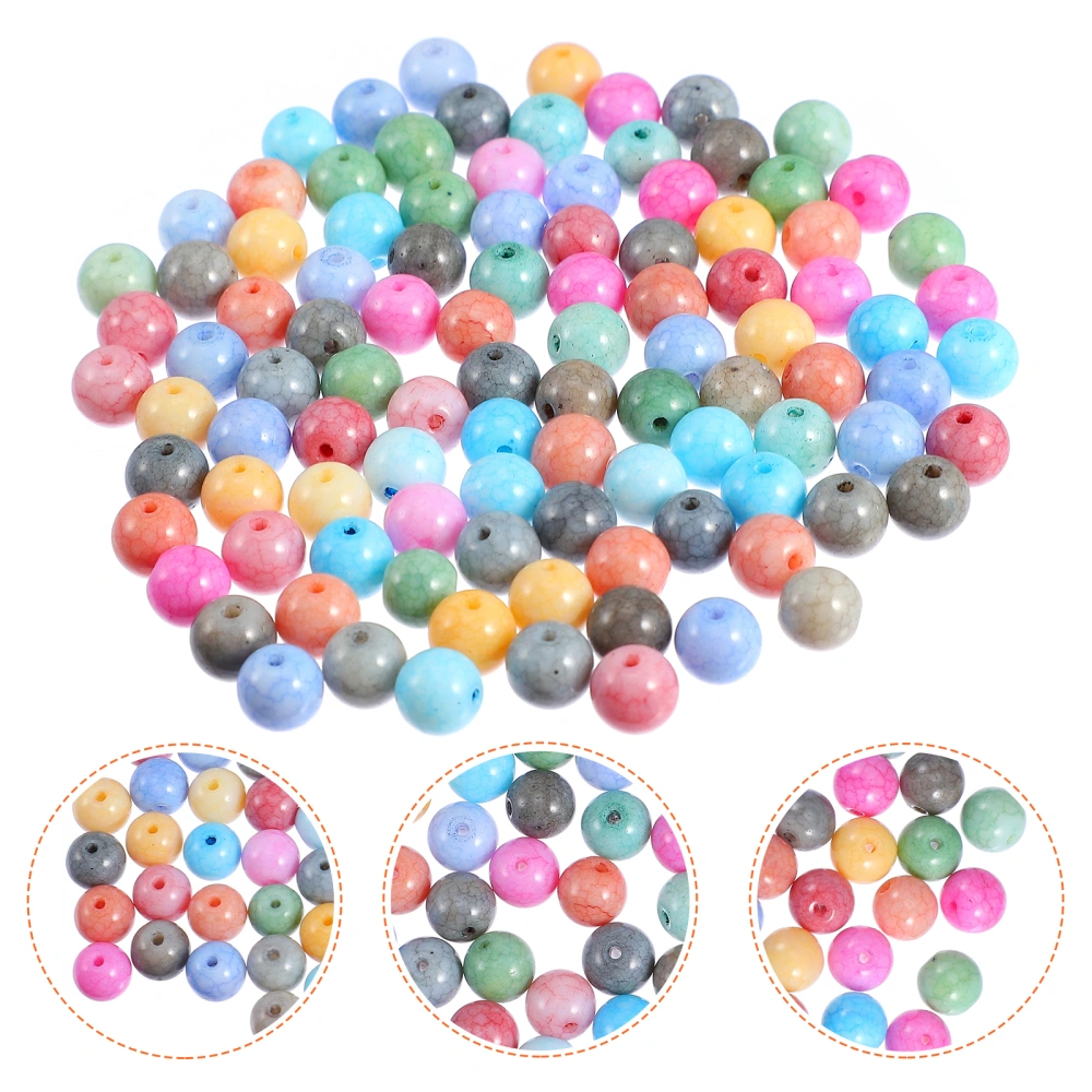 200pcs Delicate Glass Beads Lovely DIY Jewelry Beads Glass Bracelet Beaded