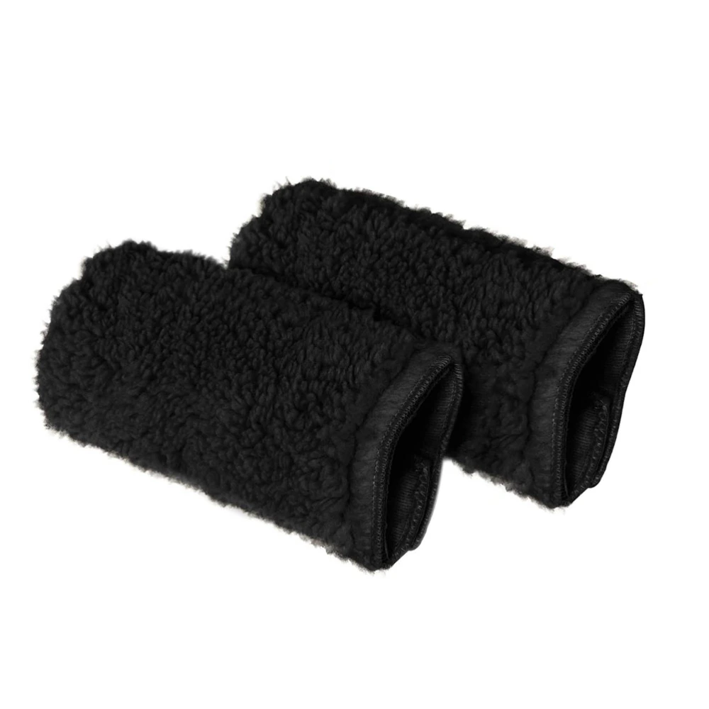 1 Pair Elderly Wheelchair Hand Pillow Armrest Cushion Hand Support Pads (Black)