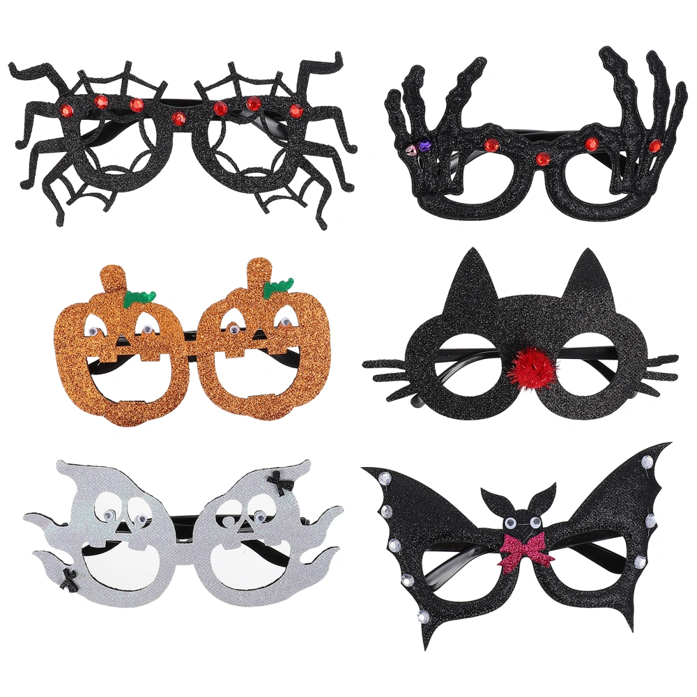 6pcs Halloween Glasses Halloween Skull Glasses Halloween Party Glasses