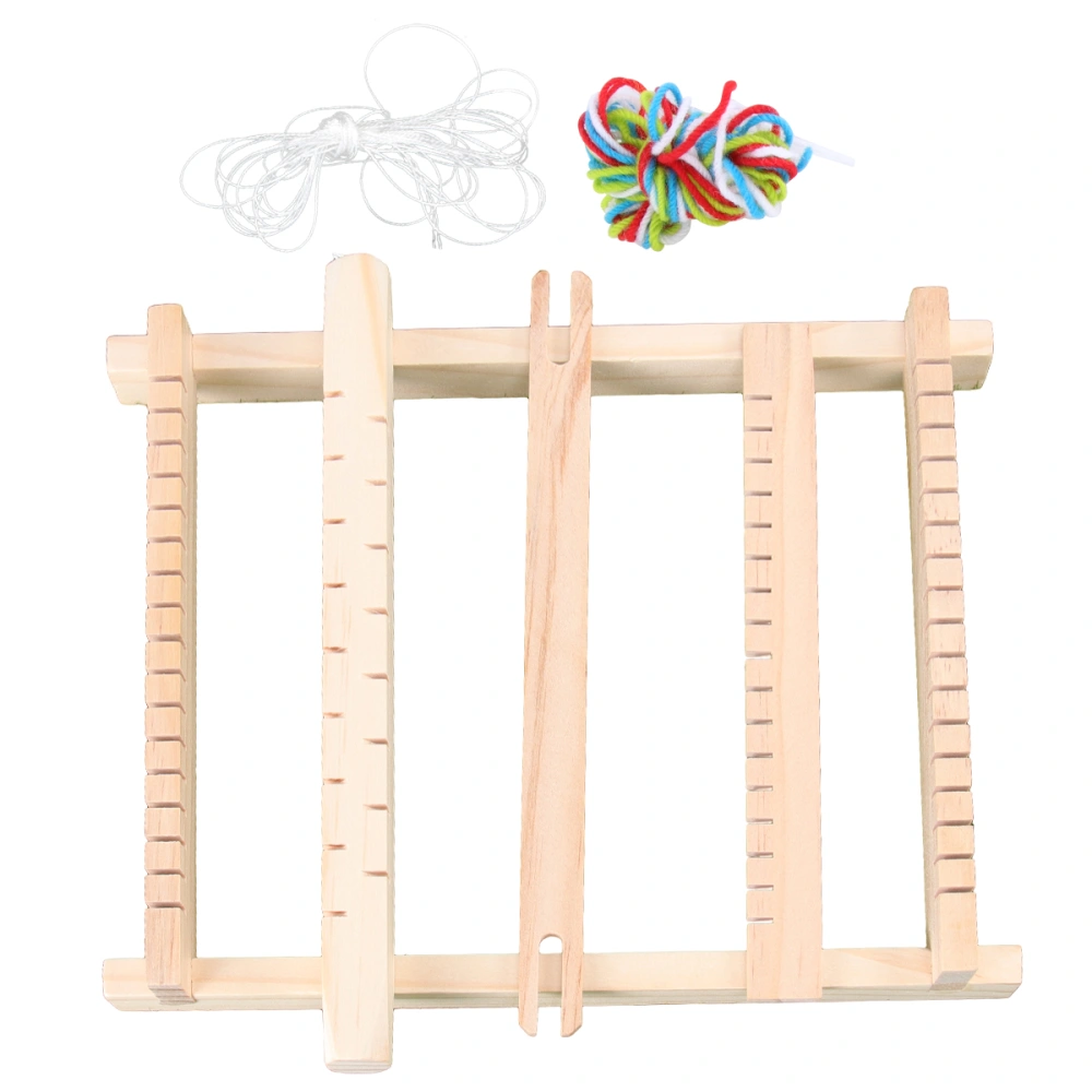 Hand-Knitting Loom Toys Children Weaving Machine Intellectual Development Wooden Loom Toys for Kids DIY