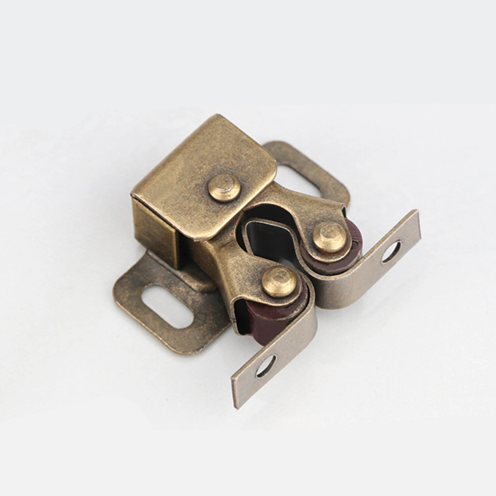 10PCS Door Lock Door Touch Latch Cabinets Interlock Switch Chassis Cabinet Spring Ball Locker Adjustable Door Buckle (Bronze)