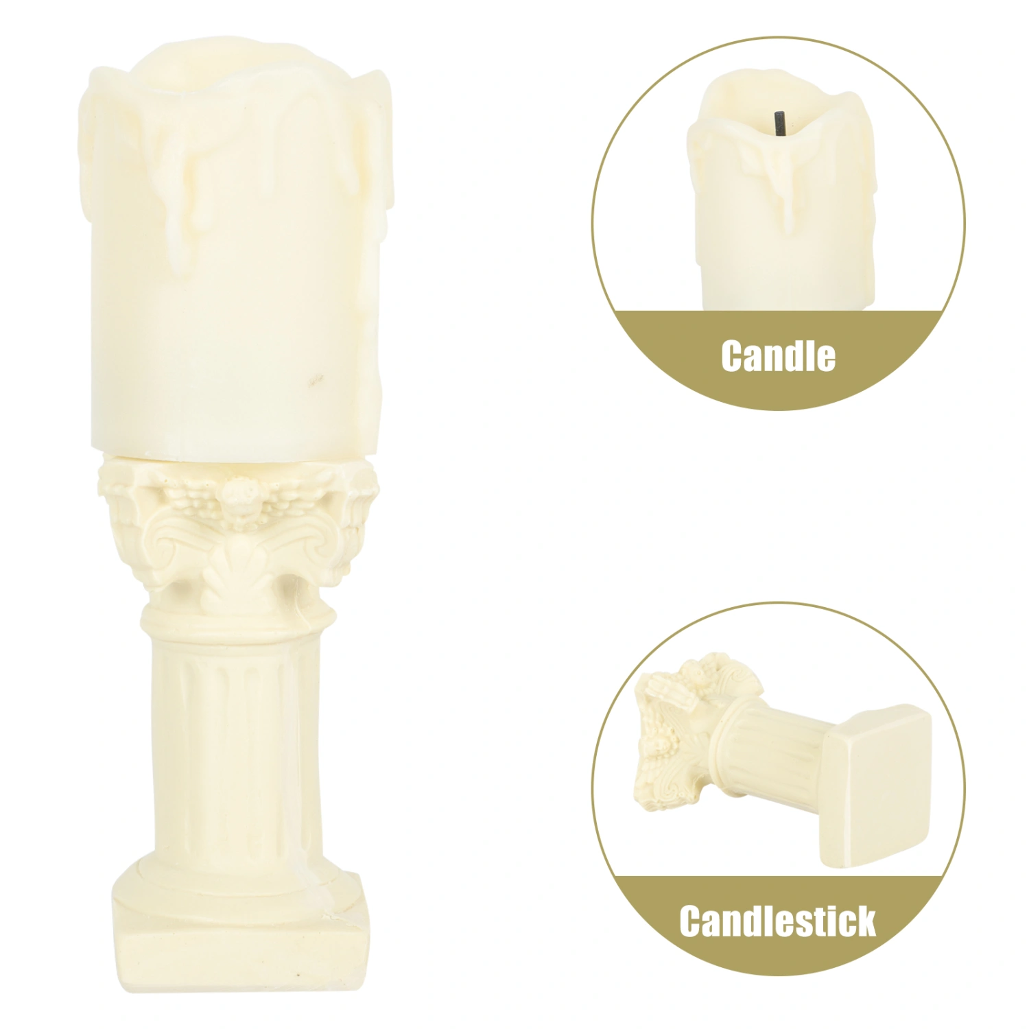2pcs Desktop Candle Lamps Mini Electric Candle Lights Desktop Adornments