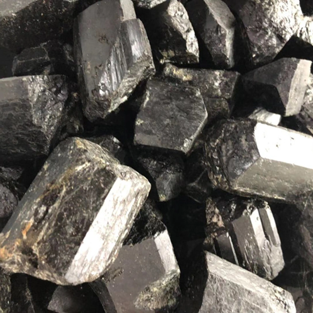 1 Bag Natural Black Tourmaline Crystal Rough Stone Specimen Crystal Stones Rare Gemstone Original Mineral Black (100g Each Bag)