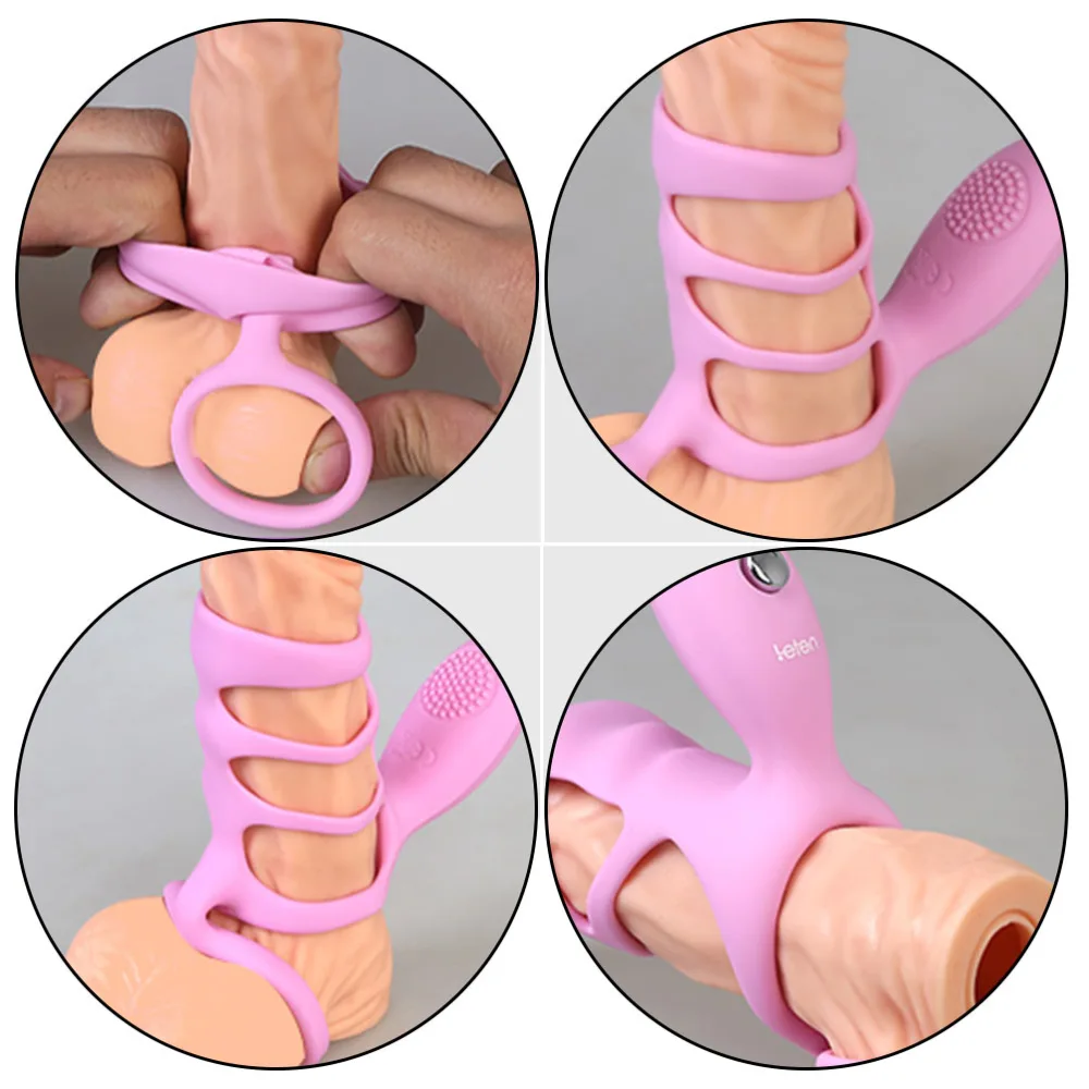 1pc Couple Flirting Toy Penis Rings Silicone Penis Massage Ring Couple Vibrator