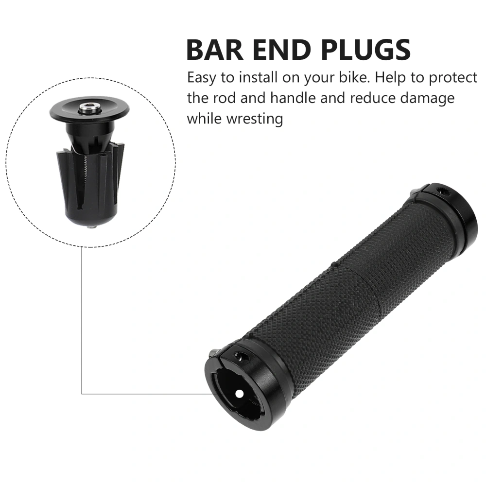 1 Set Mountain Bike Grips Bike Handlebar Grips Lock on Handle Bar Cover