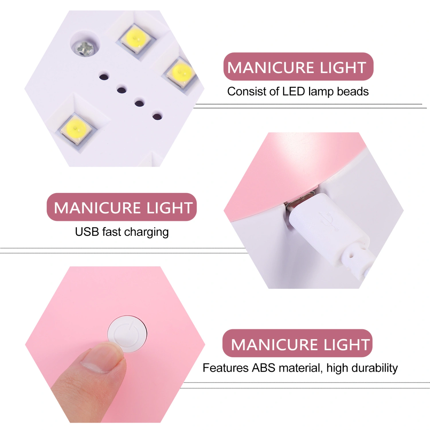 48W Professional Nail Art Lamp Drying Light Portable Nail Art Accessories