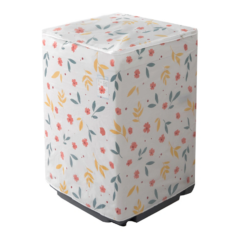 Dust Proof Roller Washing Machine Covers Waterproof Washer Dryer Cover Protective Dust Storage Bag(Flip Random Pattern)