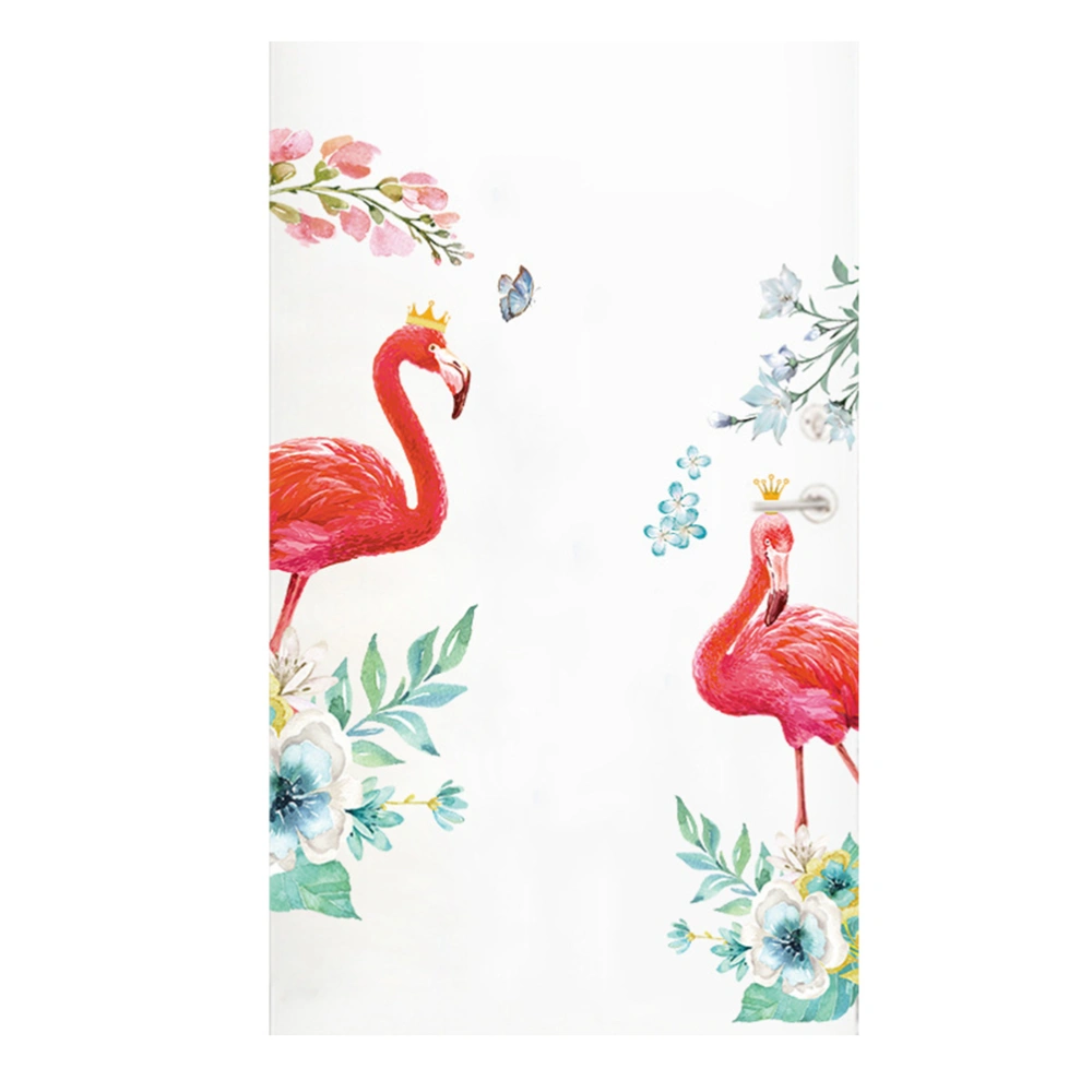 Elegant Flamingo Decals DIY Art Mural Decor Removable Wall Stickers for Living Room Hallway Door TV Background Home Decoration