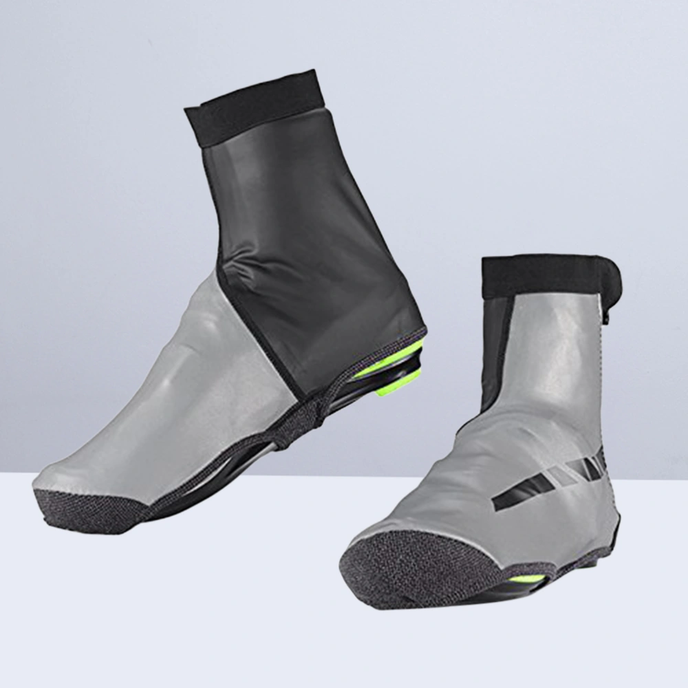 Water-resistant Cycling Overshoes High Reflective Thermal Shoes Covers - Size L/XL