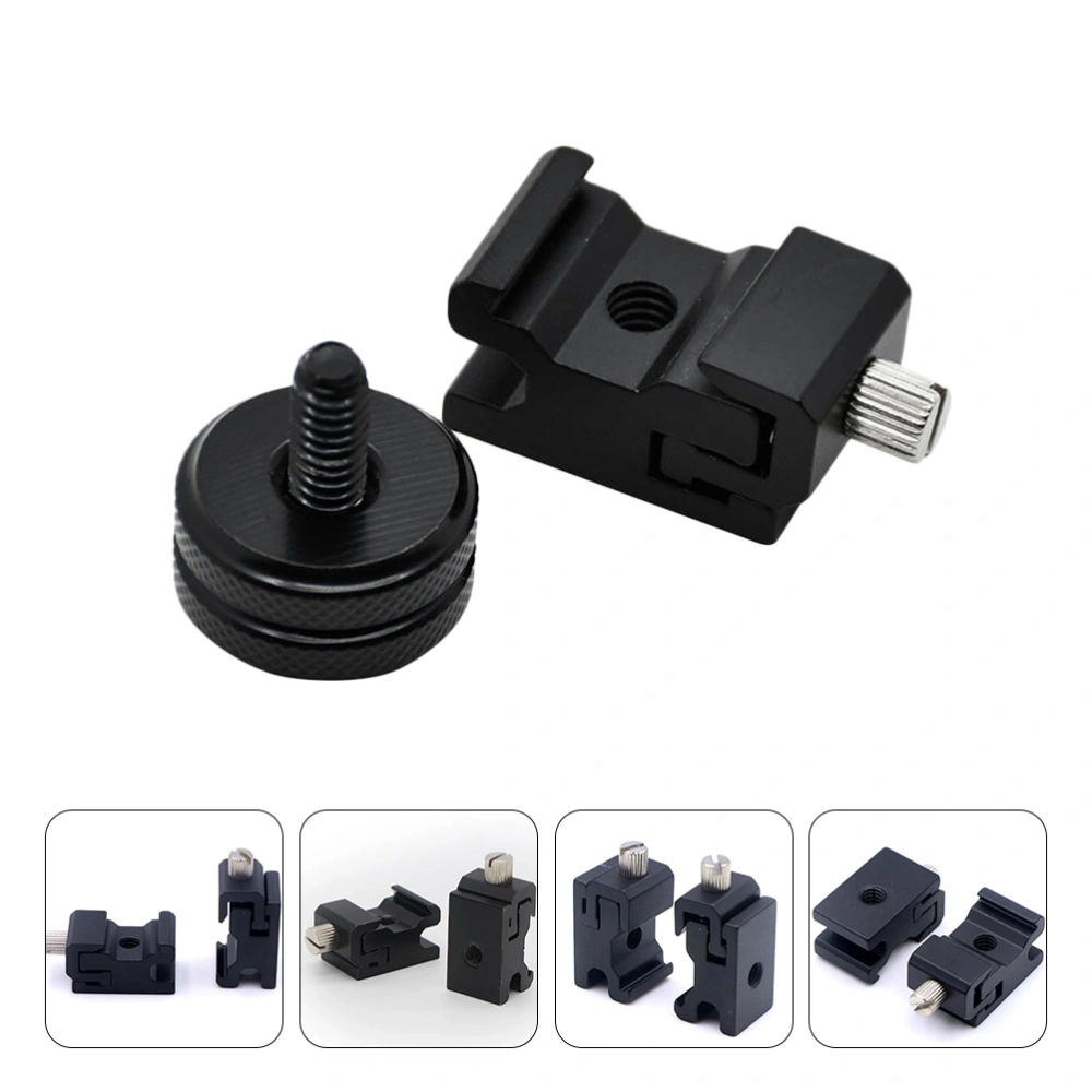 8PCS/Set Hot Shoe Mount Adapter with Cold Shoe Flash Adapter Photography Supply