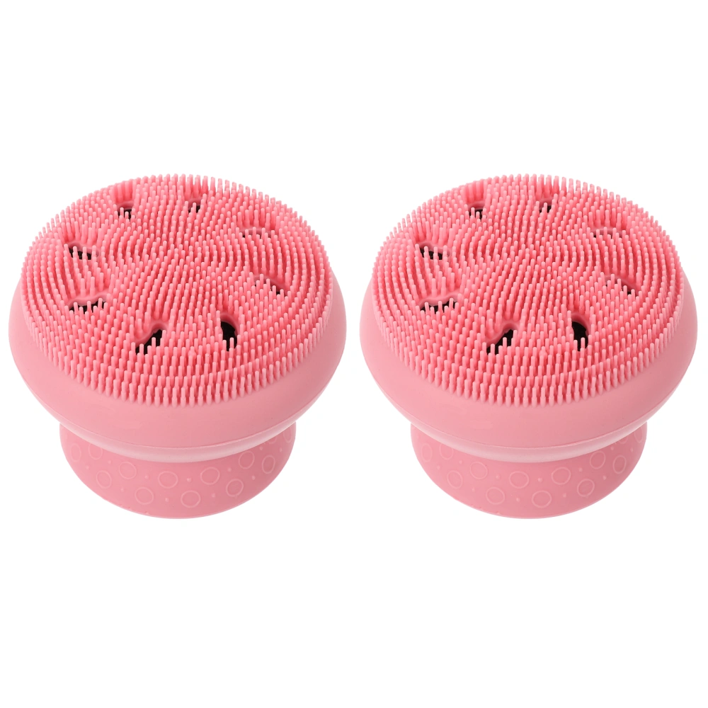 2pcs Wear-resistant Baby Brushes Convenient Body Scrubbers Silicone Bath Scrubbers