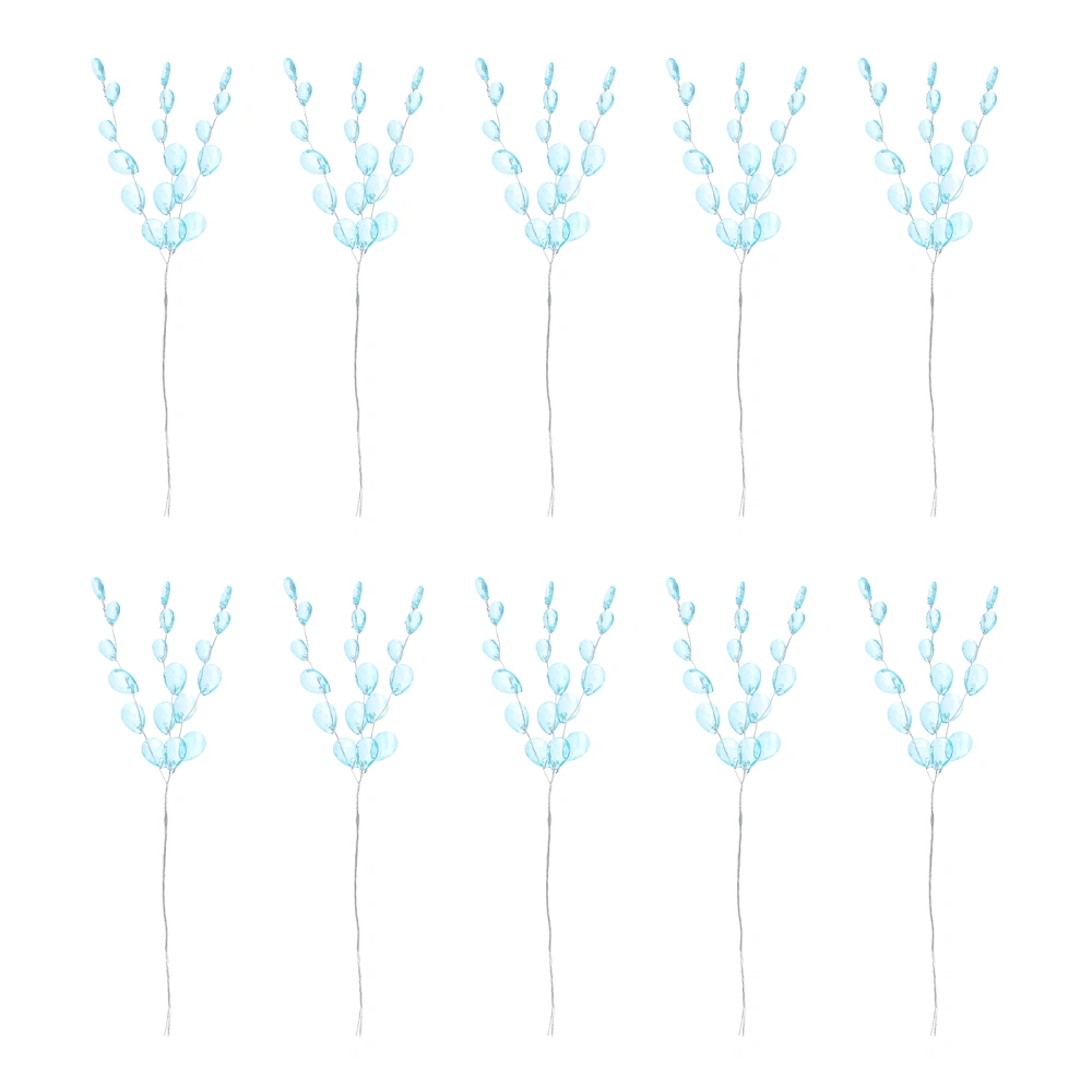 50pcs Hand-woven Acrylic Flower Branches Creative Wreath Material Decorations