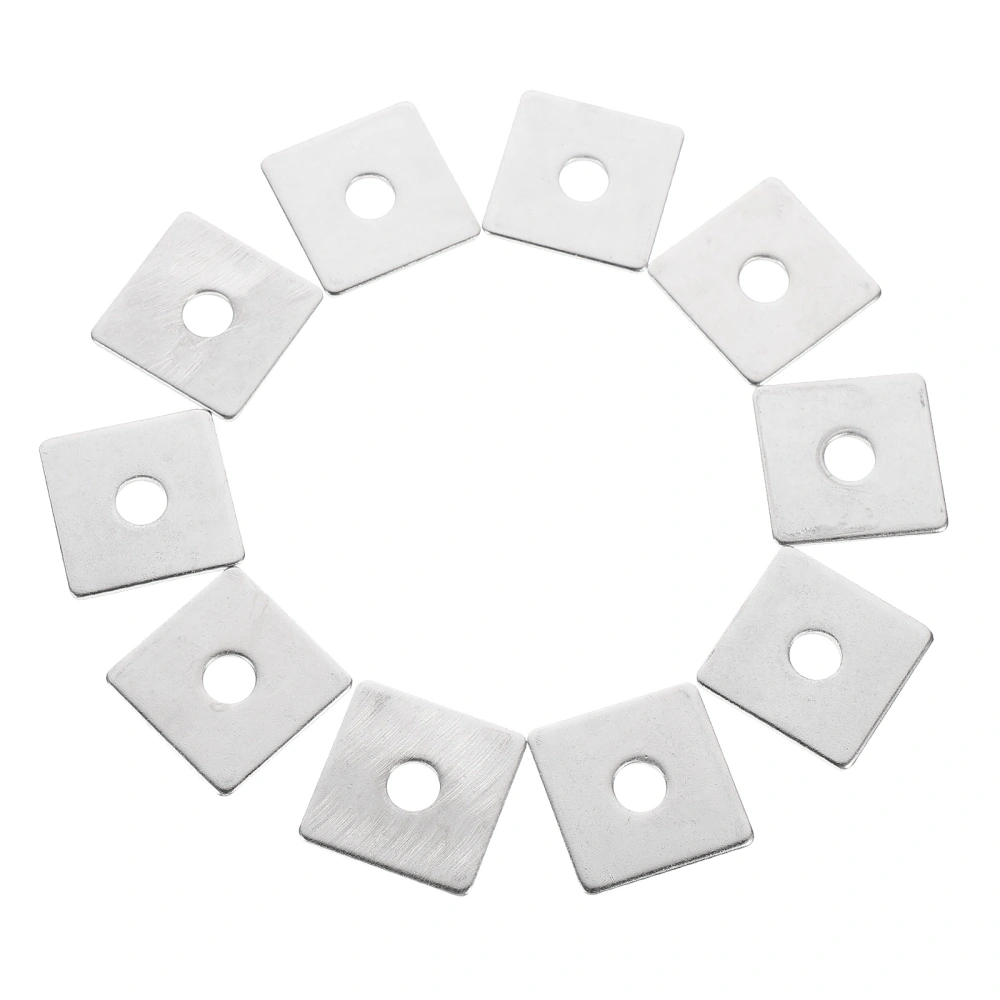 10Pcs Square Flat Washers Stainless Steel Washers Sturdy Washers for Industry