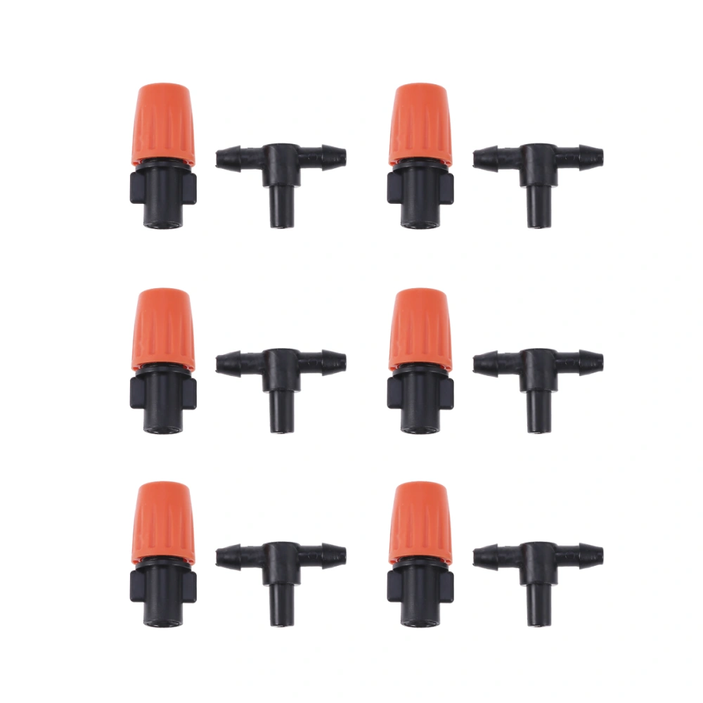 25pcs Orange Misting Nozzle Sprays Watering Sprinklers Atomizer Drippers Garden Irrigation Sprinklers Greenhouse Mist Spray Nozzles