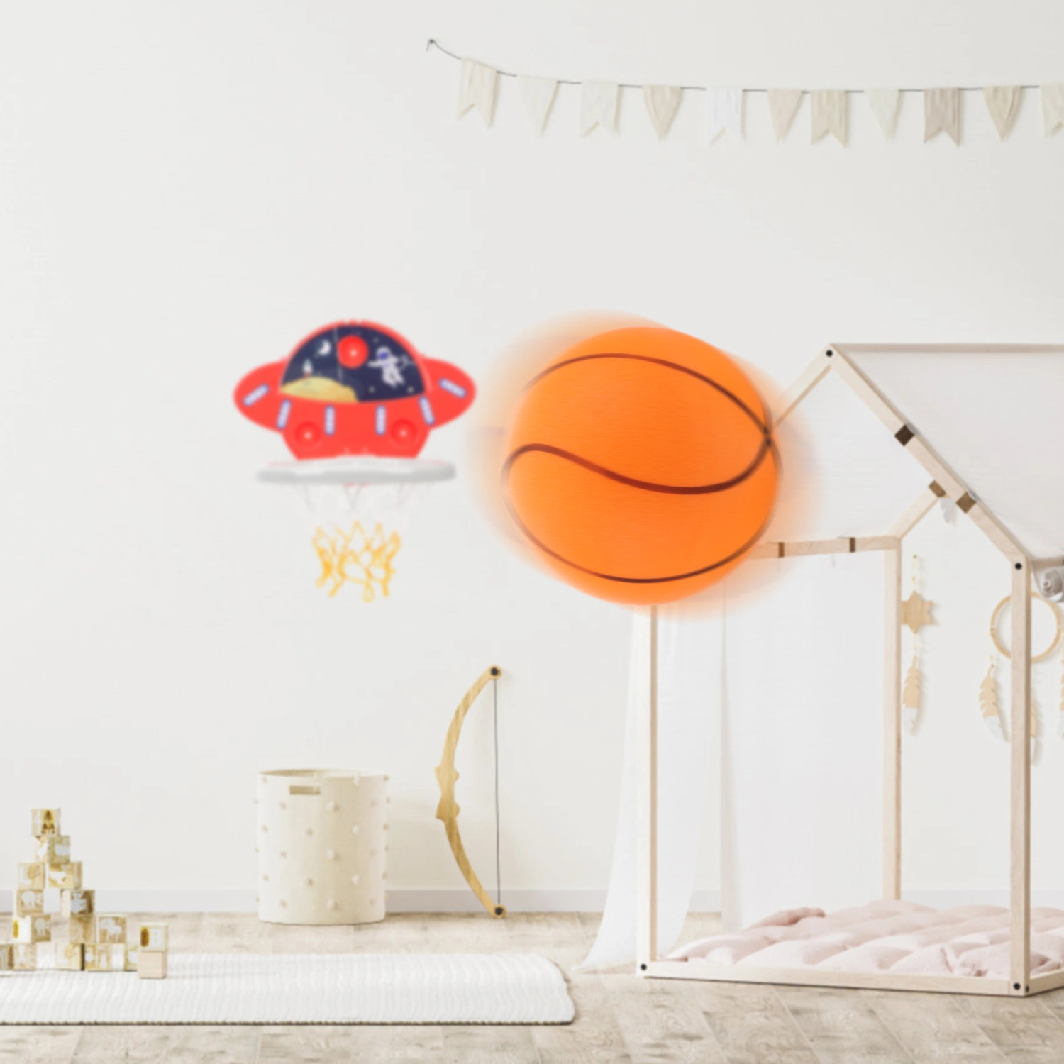 Silent Patting Ball Kids Indoor Ball Bouncy Ball Portable Patting Ball Bouncy Basketball Silent Basketball