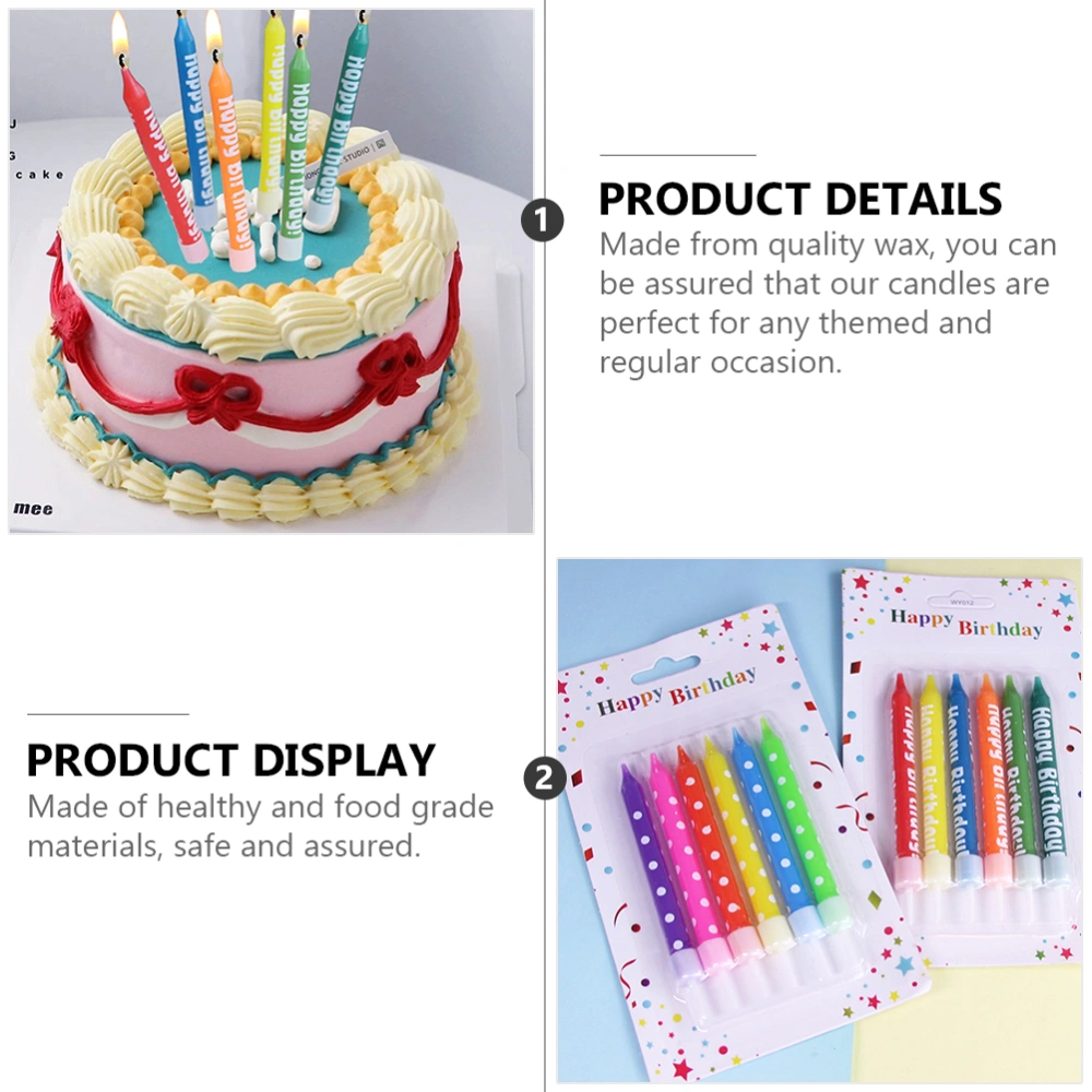 30pcs Birthday Candles Colorful Birthday Candles Cake Candles Cupcake Candles