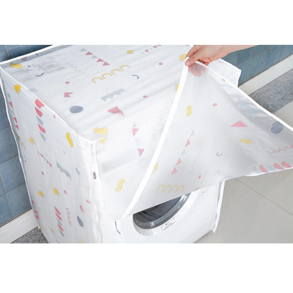 Automatic Washing Machine Cover Premium PEVA Washing Machine Case Waterproof Anti-dust Washing Machine Protector for Home (60x55x82cm)