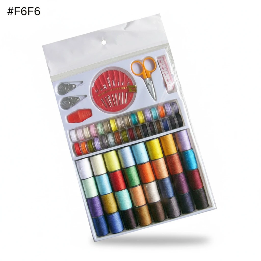 64 Rell Sewing Threads Emergency Clothing Repairs Sewing Kit with Scissors, Thimble, Thread, Tape Measure Sewing Tools Kit for Home, DIY, Beginners, Travelers
