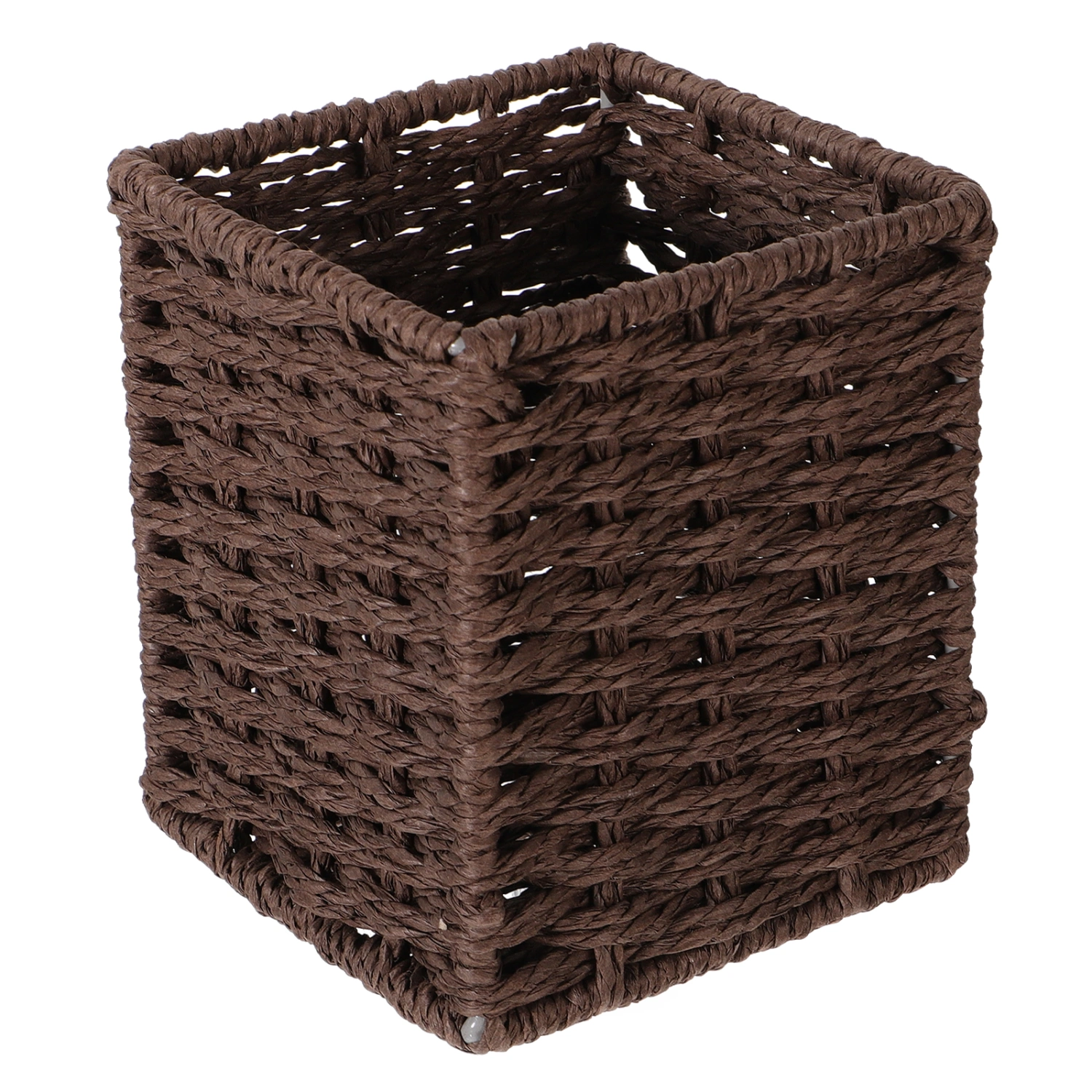 1PC Hand-woven Storage Box Tea Table Sundries Basket Office Desktop Pen Holder
