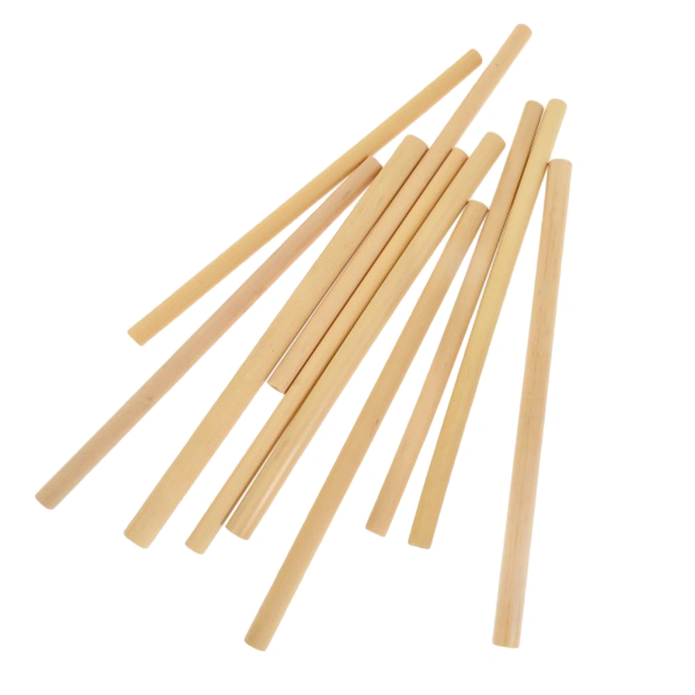 10pcs Bamboo Drinking Straws Eco-Friendly Natural Straw Cocktail Drink Straw (Random Color)