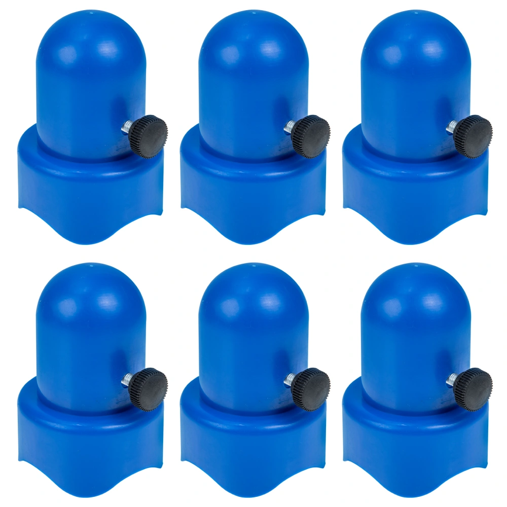 6 Sets of Trampoline Enclosure Pole Caps Plastic Trampoline Pole Caps Fence Safety Caps