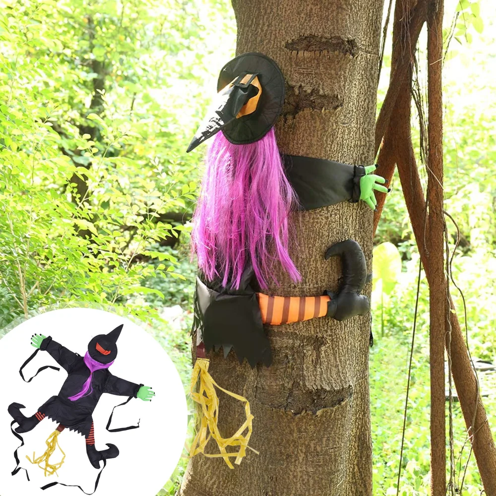 1pc Halloween Crashing Witch Pendant Tree Funny Withc Pendant Outdoor Decoration