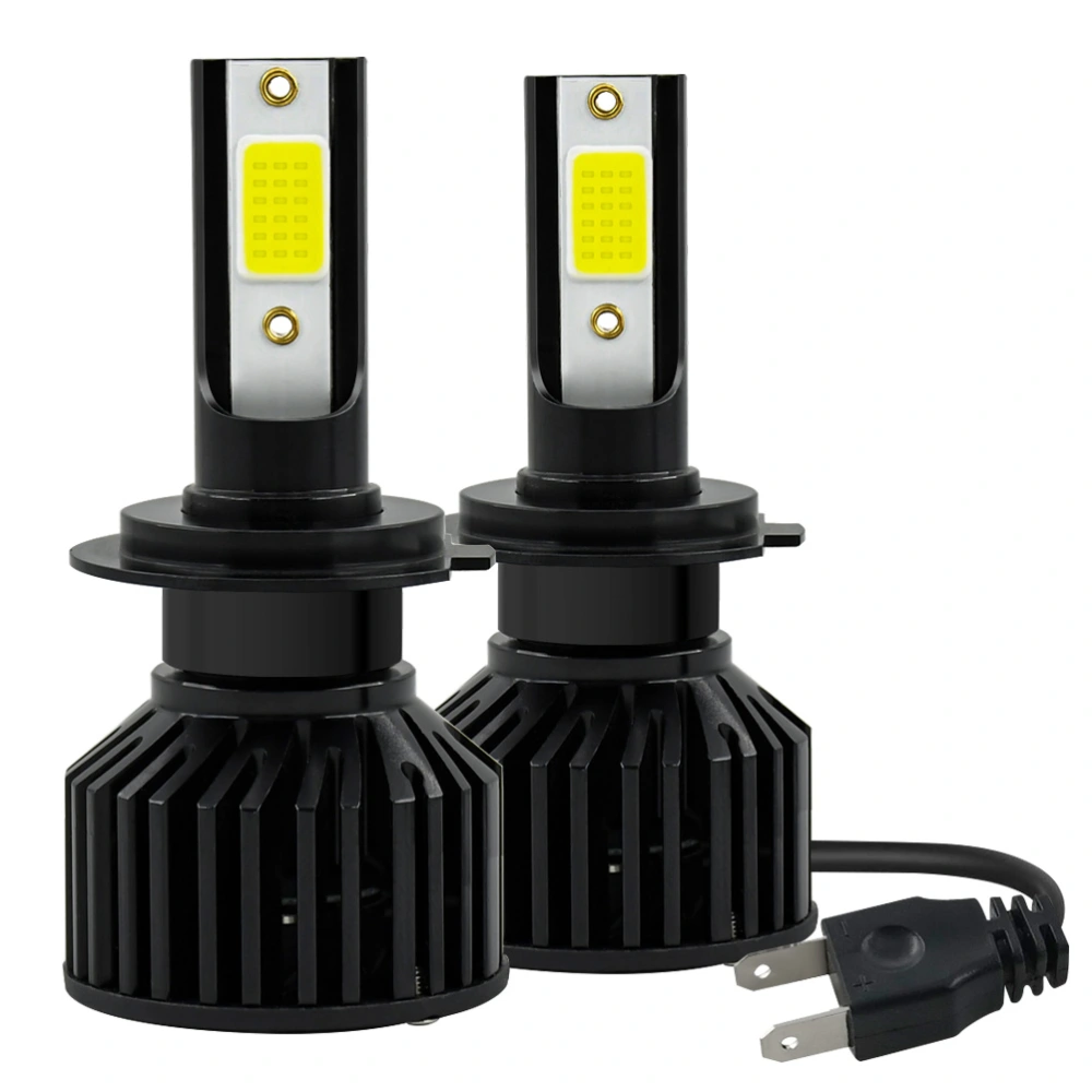 1 Pair H7 LED Bulb Car Six Sided Spotlight Headlight High Brightness Headlight