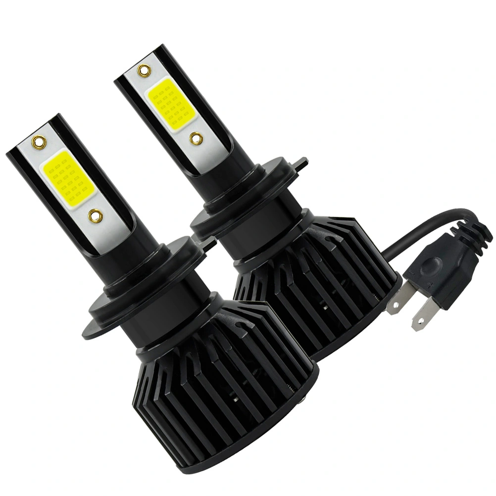 1 Pair H7 LED Bulb Car Six Sided Spotlight Headlight High Brightness Headlight