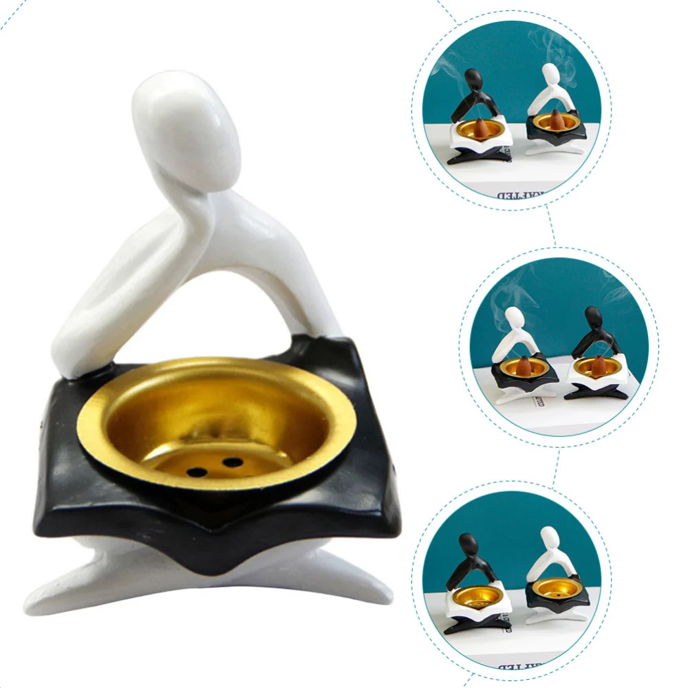 Modern Style Incense Cone Burner Abstract Figure Incense Burner Incense Holder