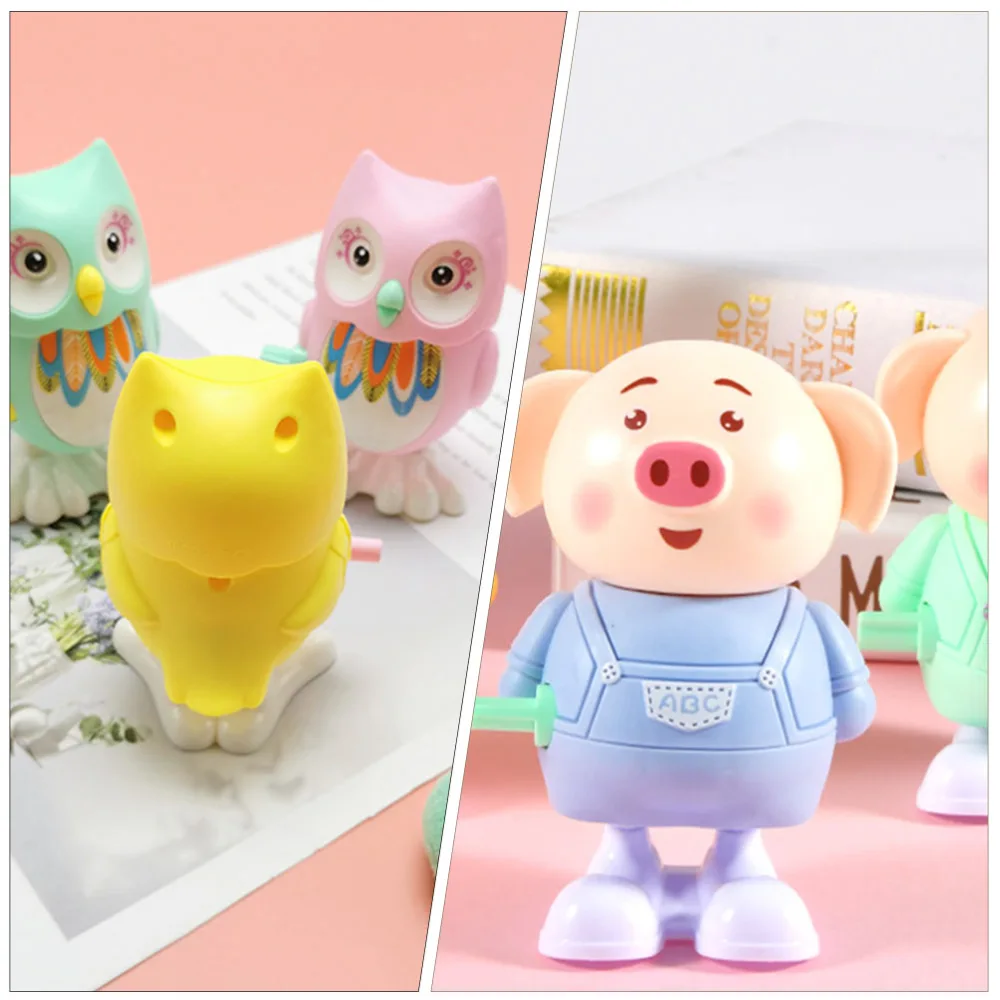 4pcs Cartoon Clockwork Animal Toys Animal Toys Mini Wind-up Toys Kids Toys