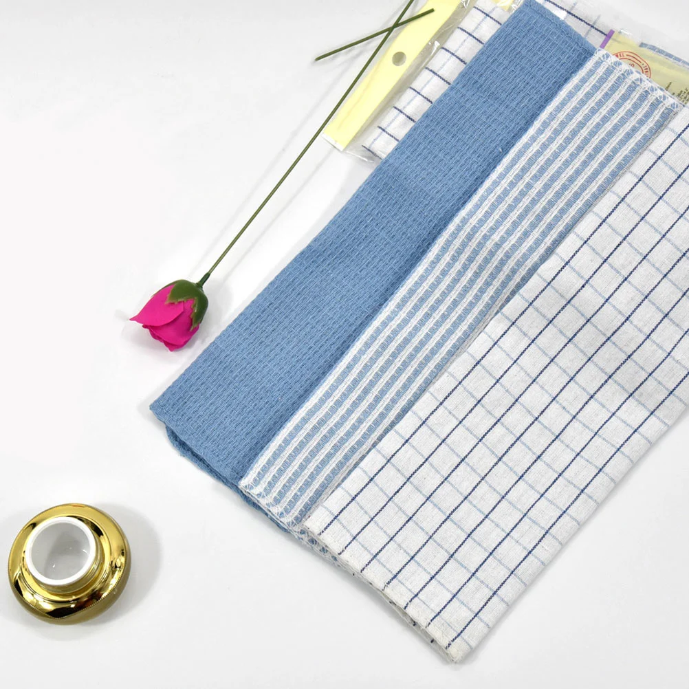 6pcs Home Dish Towels Water Absorbent Wiping Rags Kitchen Washing Cloths