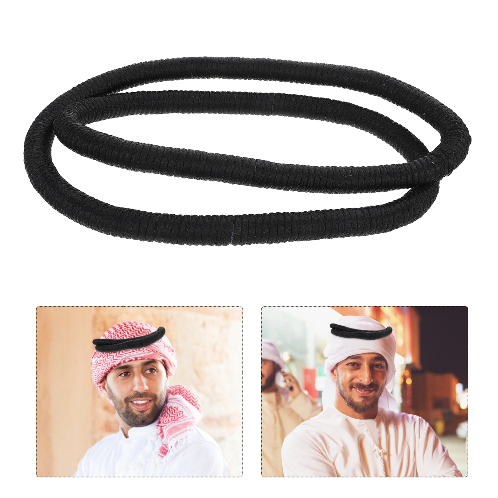 1 Pair Men Arab Turban Headband Arab Kerchief Headband Dubai Shemagh Hairband