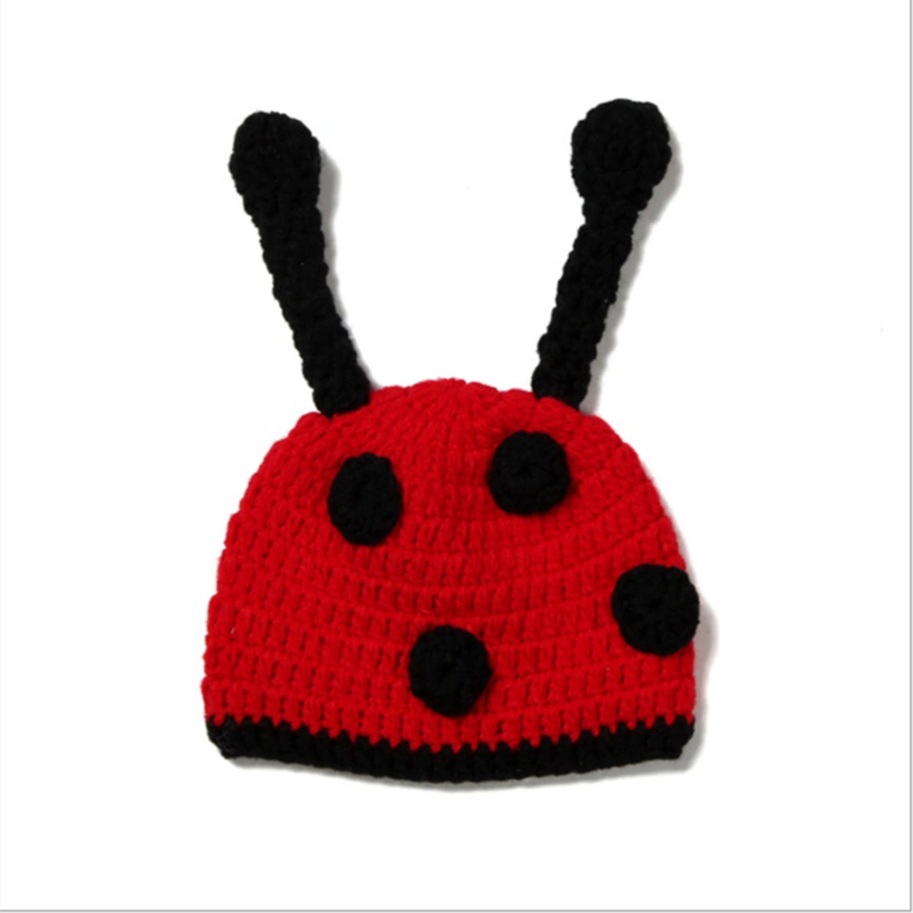 Red Ladybird Design Baby Sleeping Bag Newborn Baby Photography Props Knitted Infant Newborn Photo Photography Props (Random Style)