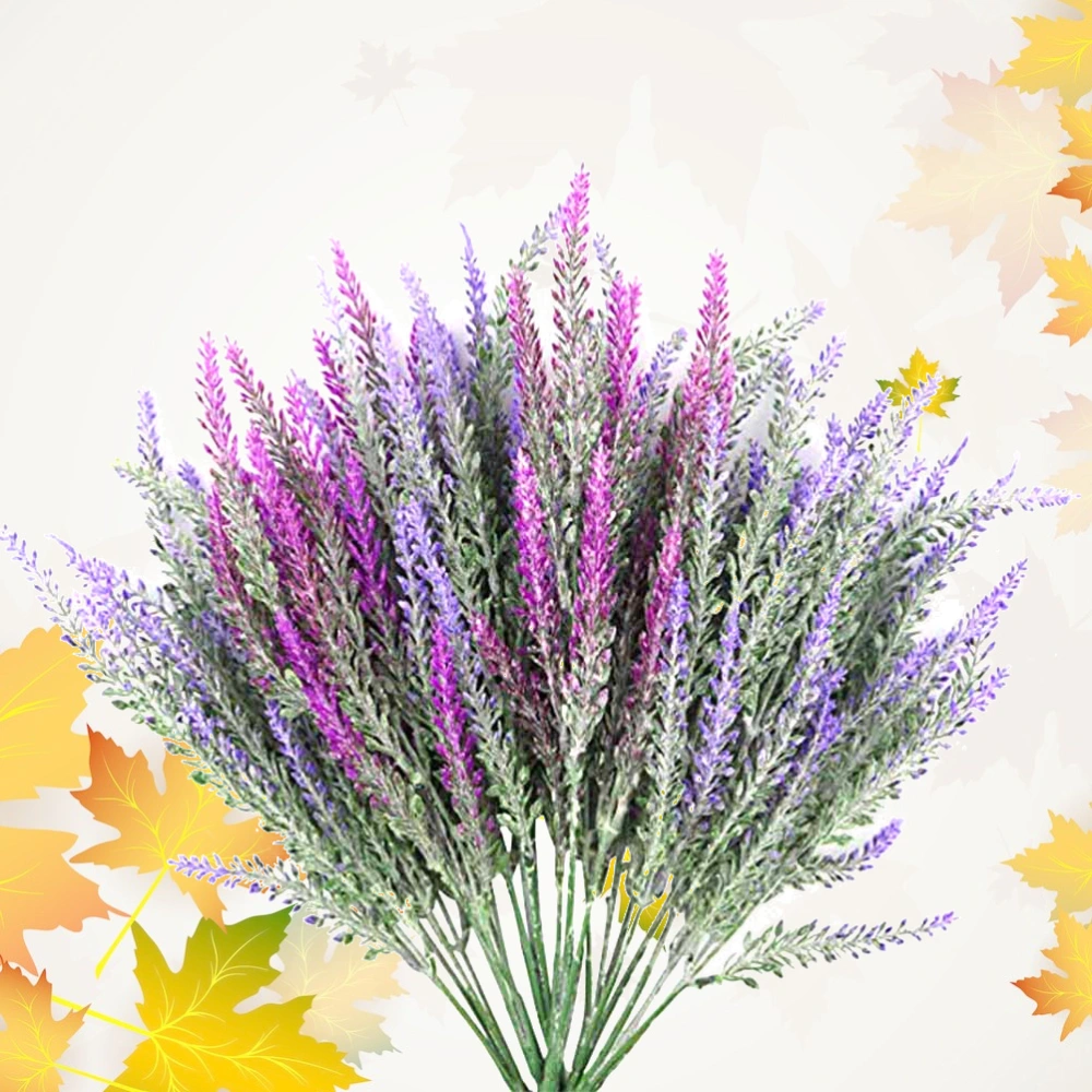 6pcs Romantic Provence Decoration Artificial Lavender Flower Wedding Party Supplies