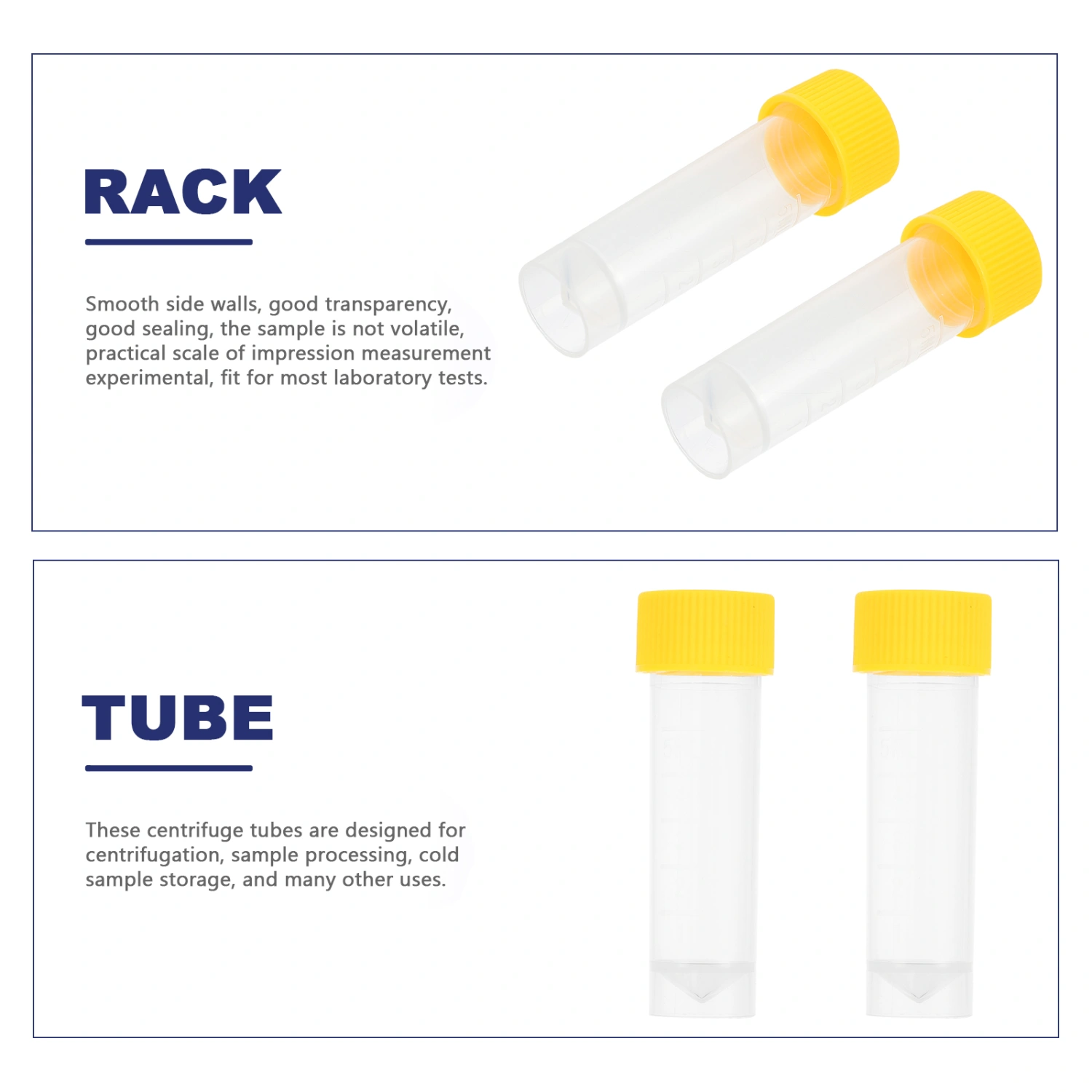 40pcs Plastic Sample Tubes Freezing Tubes Experiment Tubes (Random Lid Color)