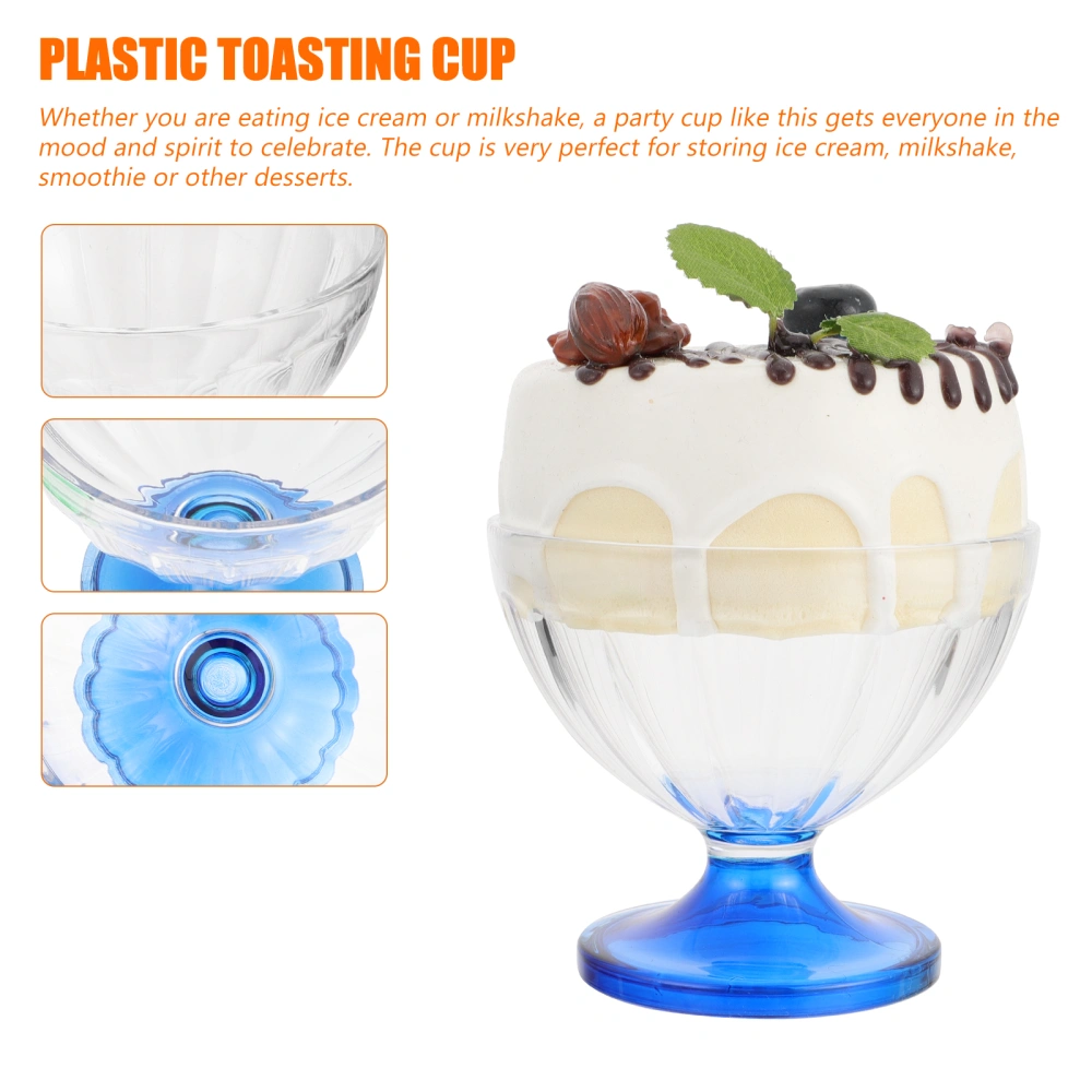 3pcs Dessert Cups Milkshake Ice Cream Cups Plastic Party Cocktail Toasting Cups