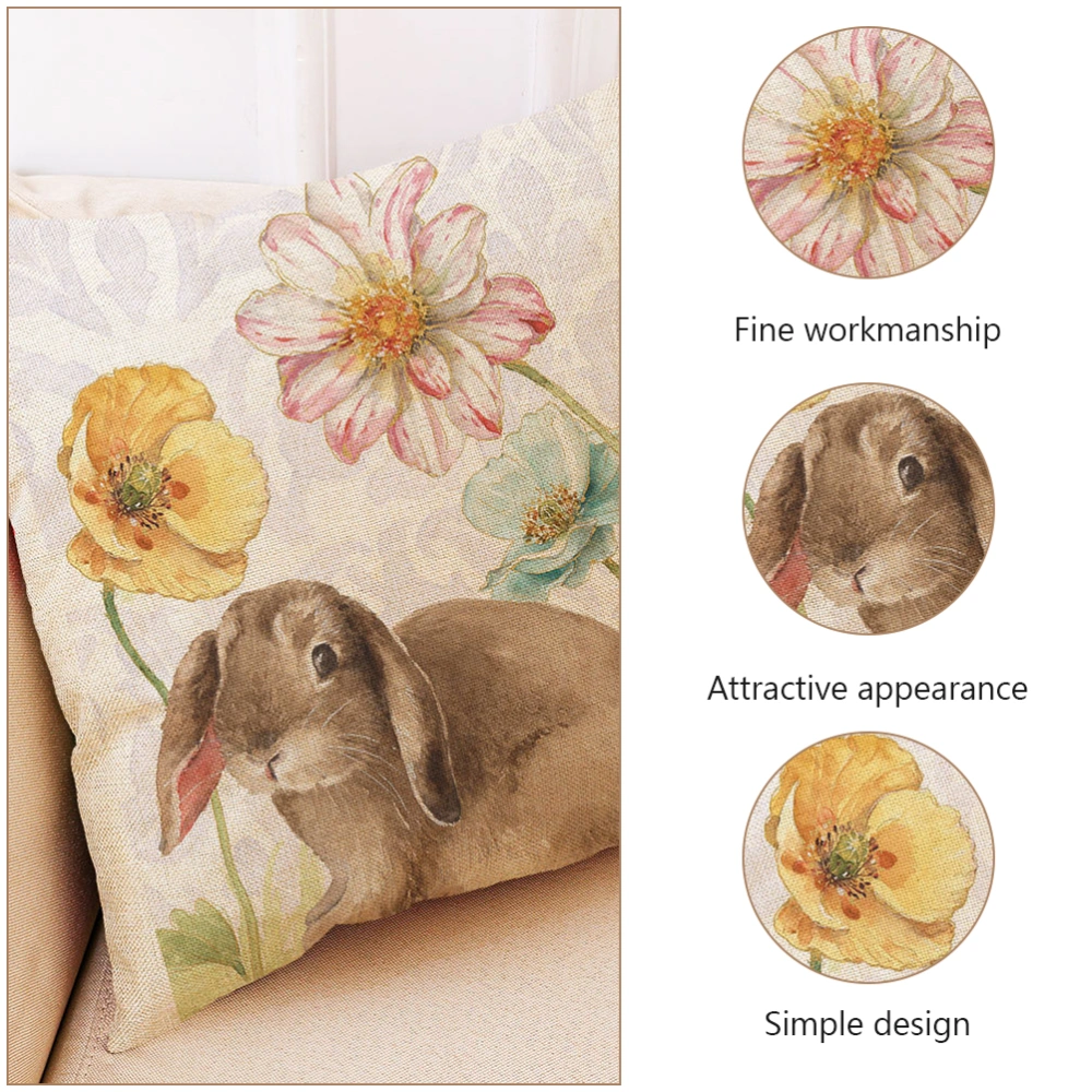 2pcs Easter Pillow Case Exquisite Pillow Cover Delicate Pillow Protector