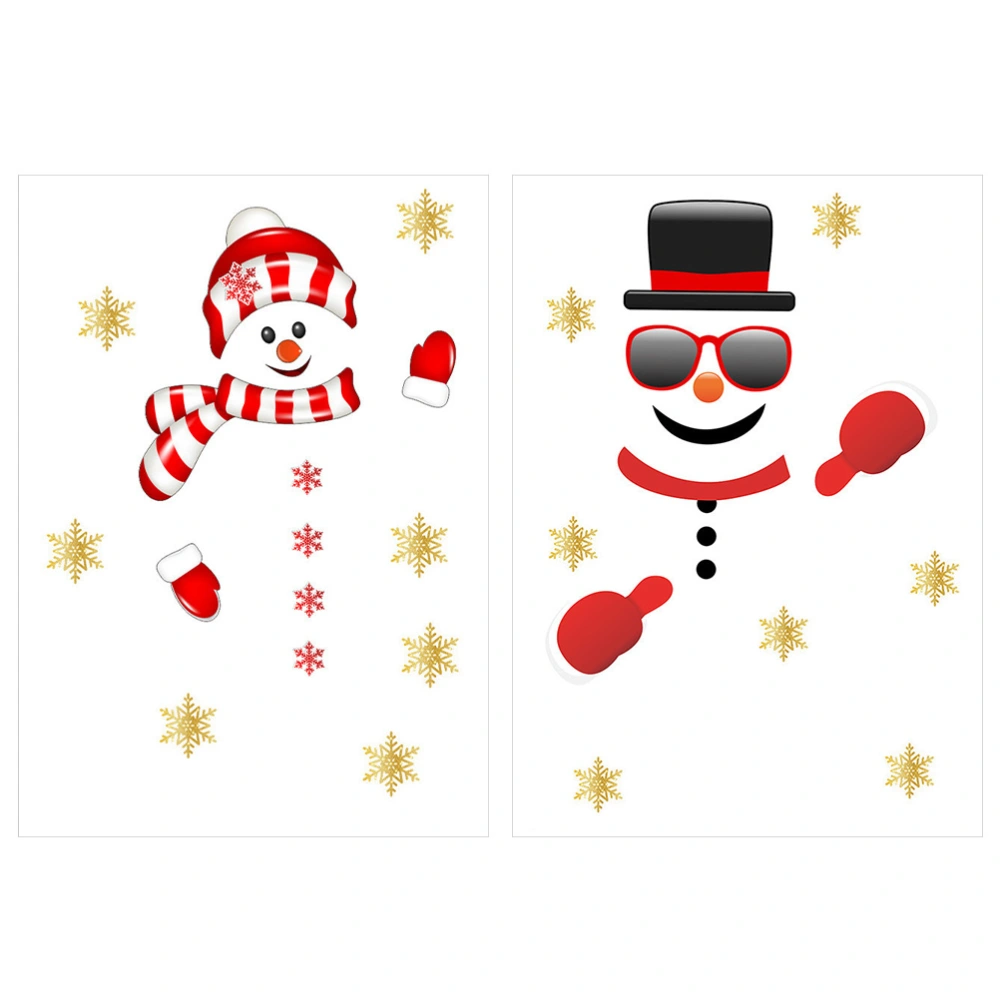 2 Sheets of Christmas Garage Stickers Christmas Themed Stickers for Home