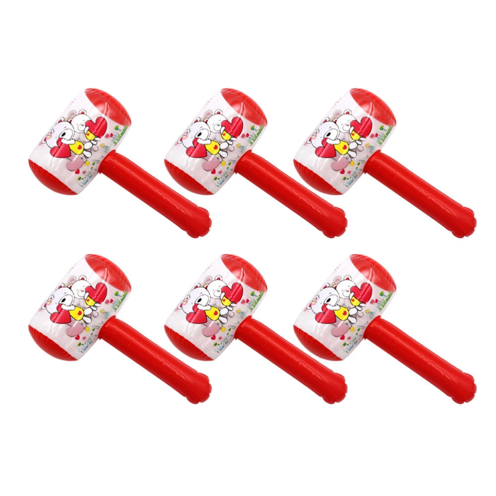 12pcs Creative Inflatable Cartoon Pattern Playing Hammers for Kids Children (Random Style, Random Color)