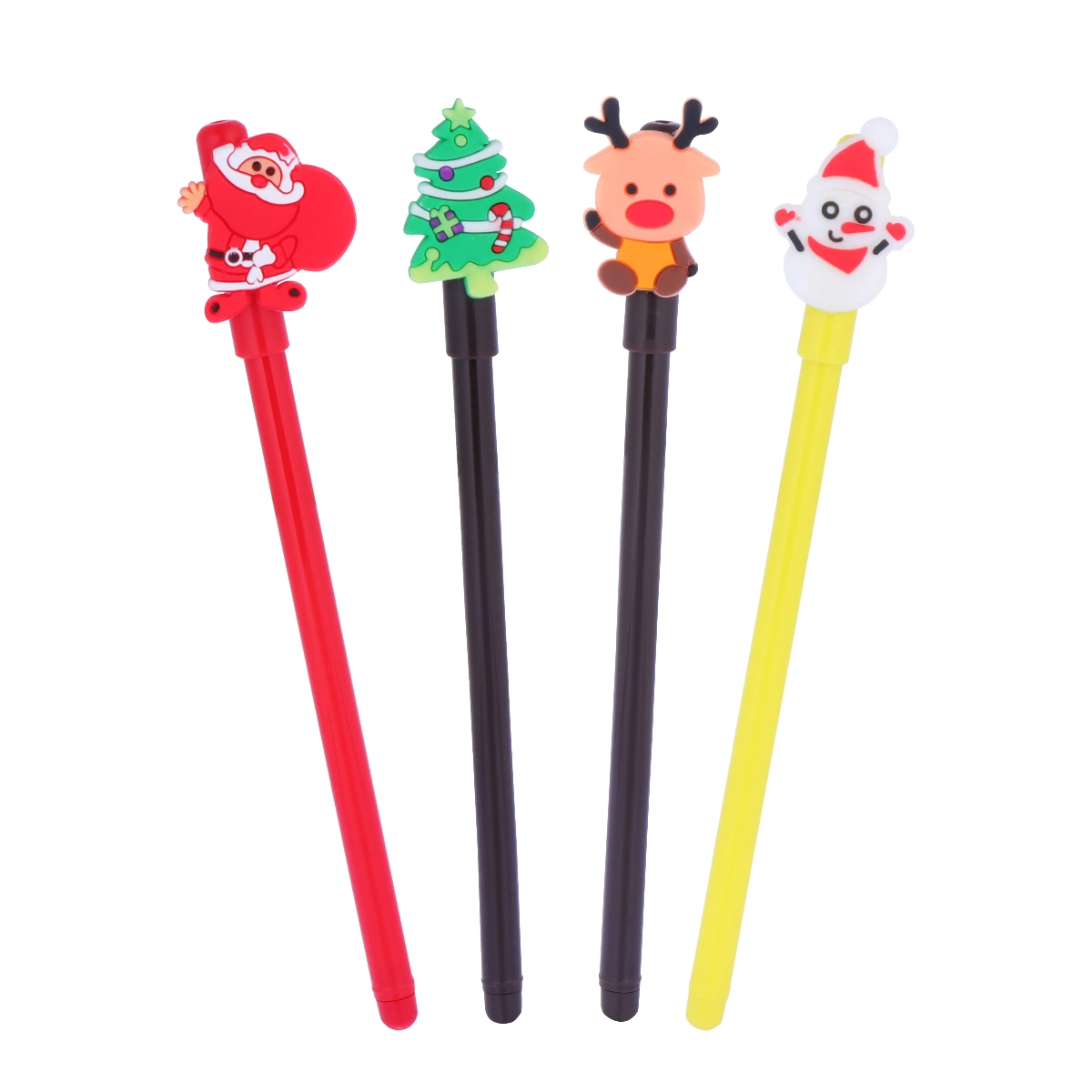 Toyvian 20pcs Cartoon Christmas Gel Pens Gel Ink Pens Stationery Ballpoint Writing Pens for Home Office School