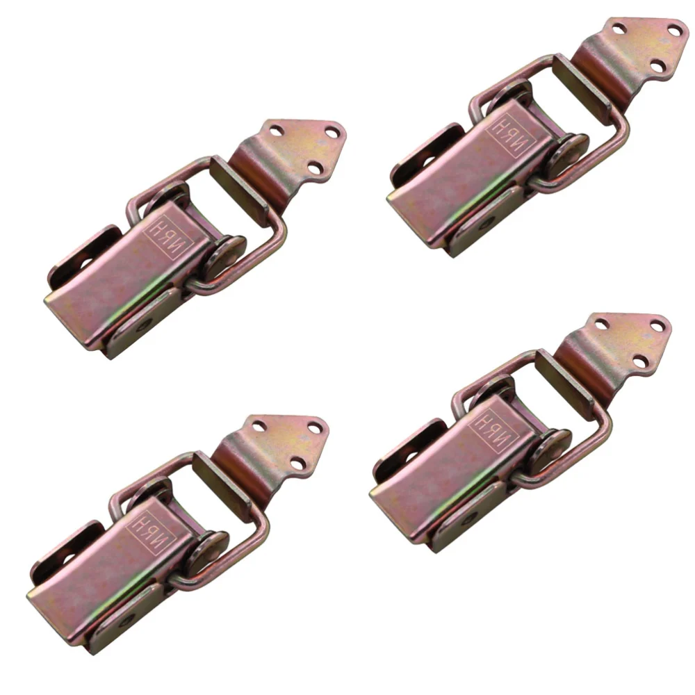 4pcs Home Iron Case Buckle Clip Clasp Practical Lock Catch Latches Hasps for Chest Box Suitcase