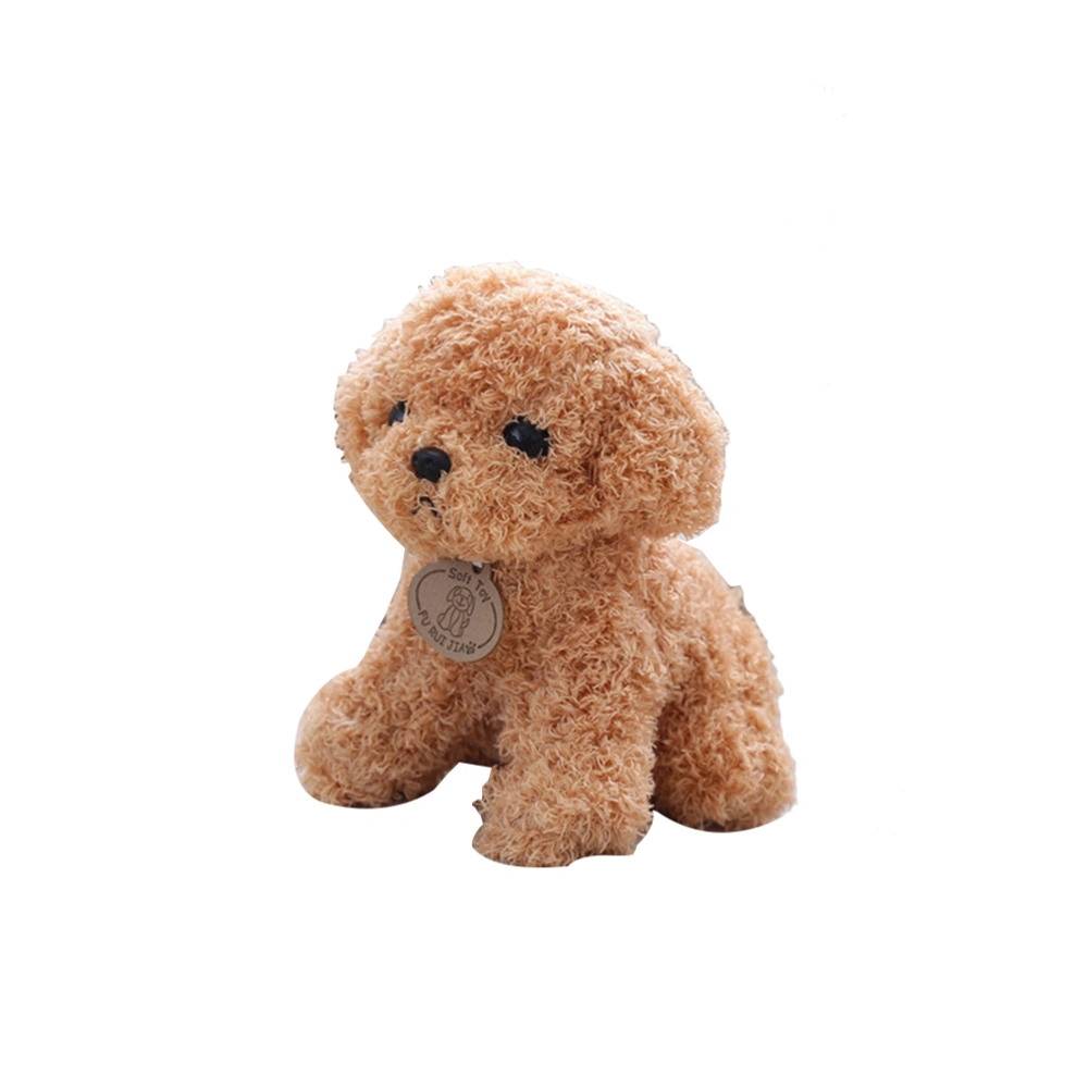 Simulation Teddy Dog Doll Toy Stuffed Plush Animal Puppy Lovely Toy Doll Children Gifts (Random Color)