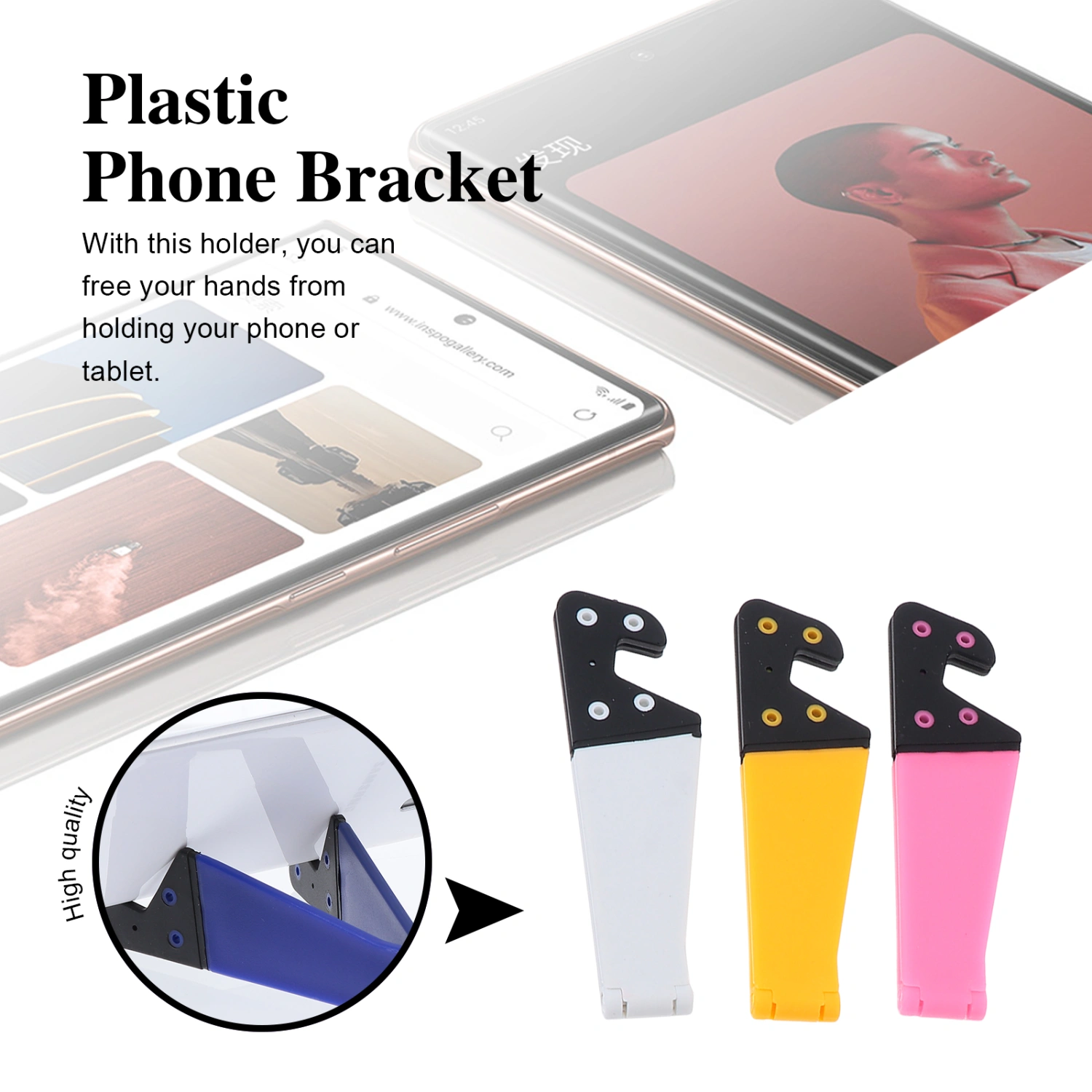 10 Pcs V-type Mobile Phone Holder Plastic Phone Bracket Cell Phone Holder
