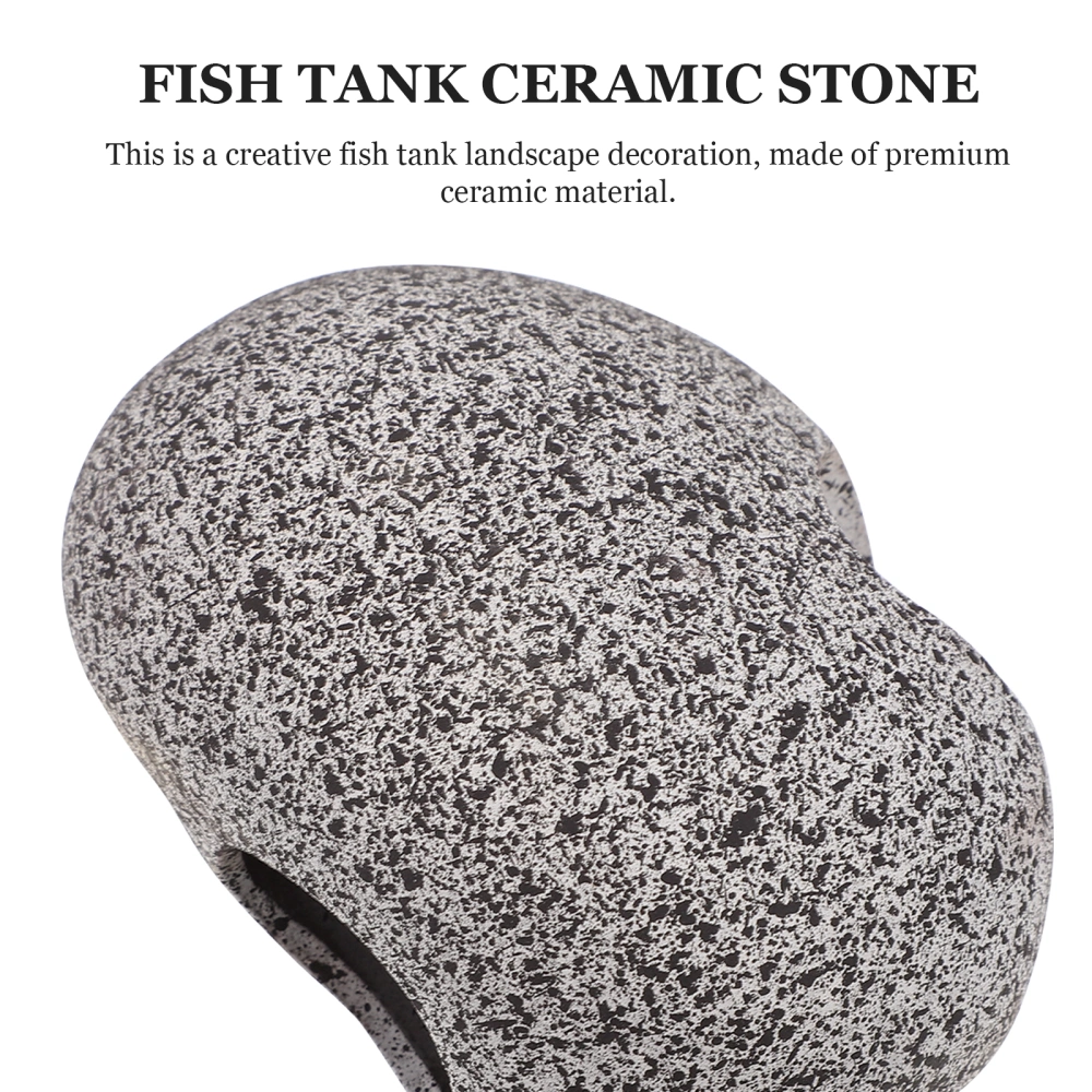 Ceramic Fish Hideaway Stone Creative Fish Rest Stone Fish Spawning Hole