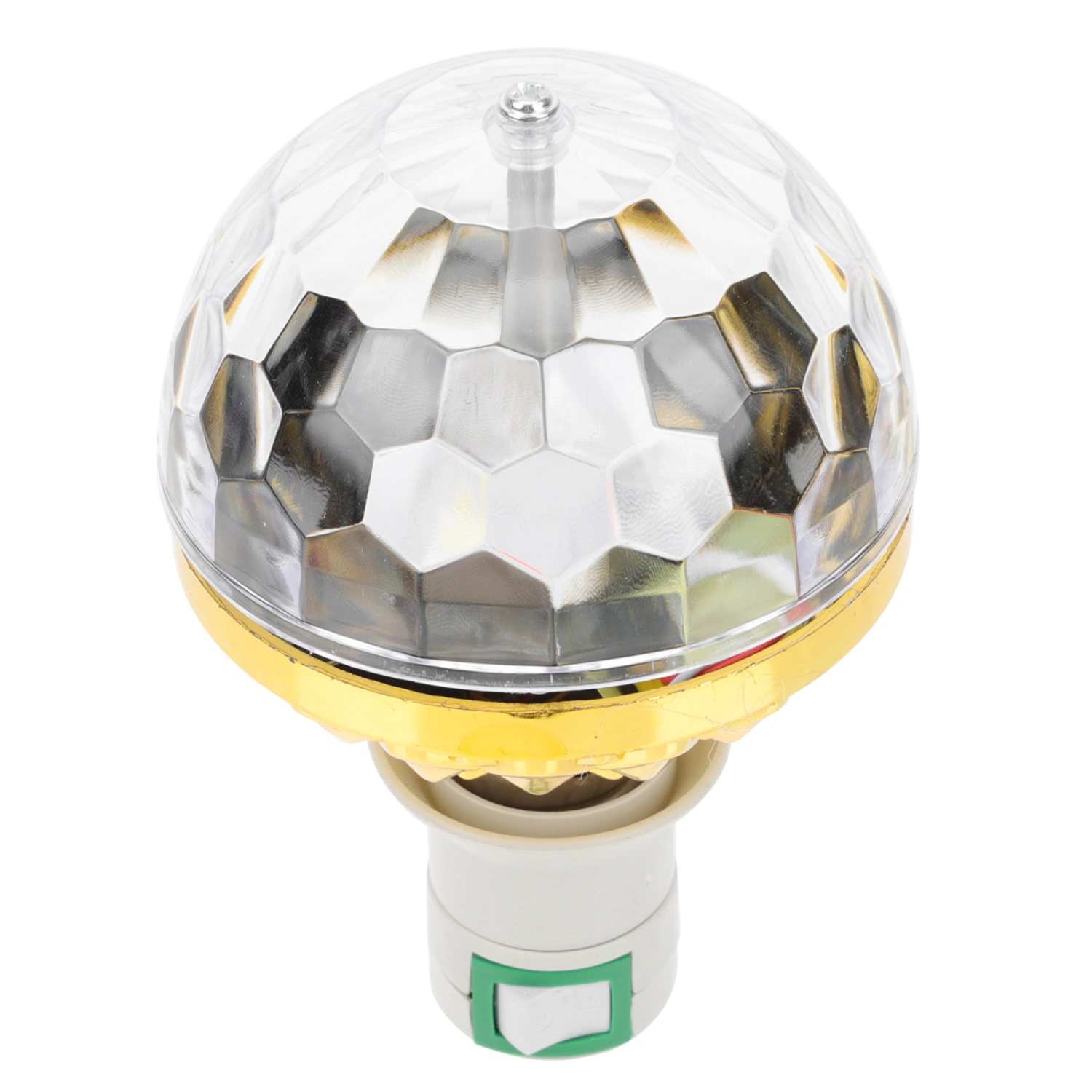 1 Set LED Stage Lamp Mini Rotating Ball Lamp Colorful DJ Small Ball Lamp(US plug)