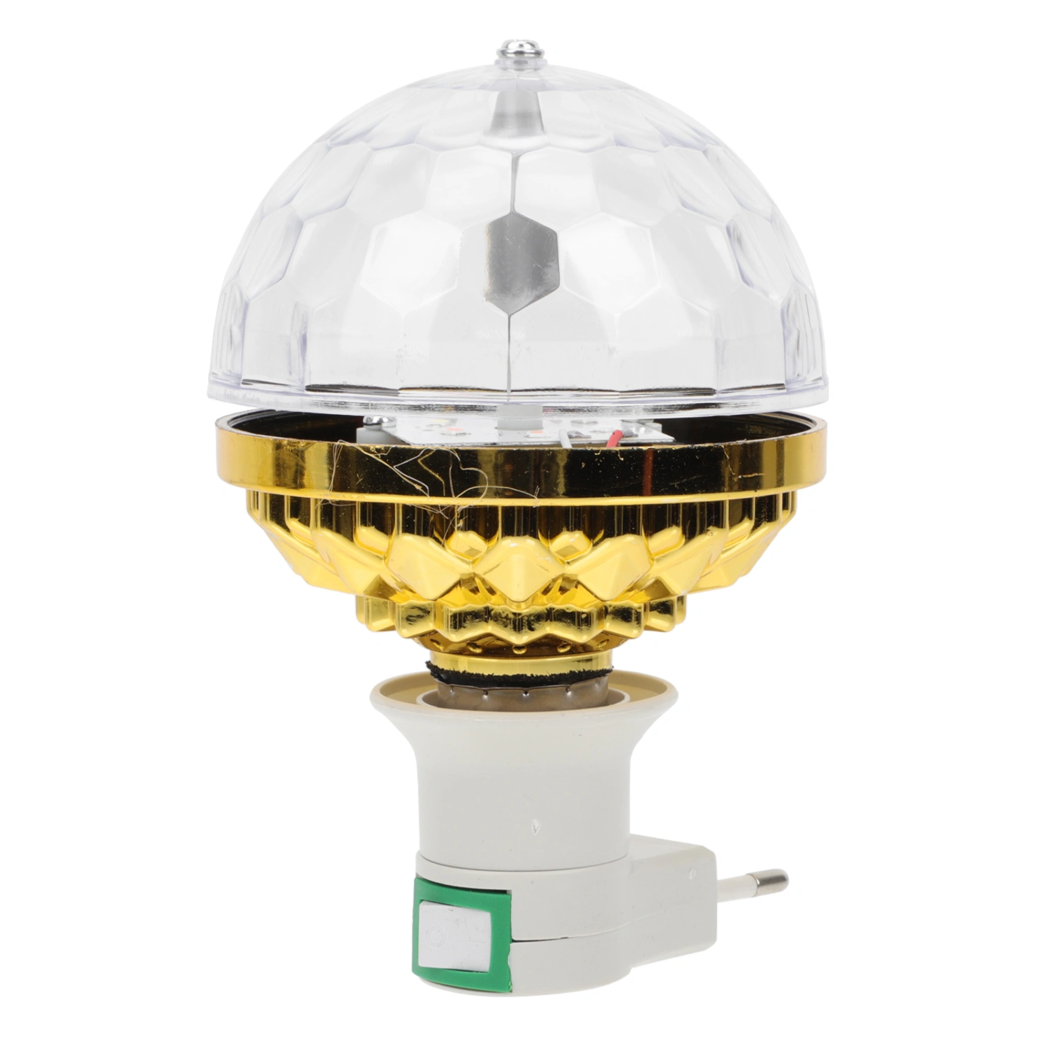 1 Set LED Stage Lamp Mini Rotating Ball Lamp Colorful DJ Small Ball Lamp(US plug)