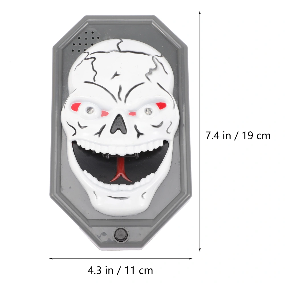 Halloween Doorbell Glowing Skull Doorbell Halloween Horrible Doorbell Decoration