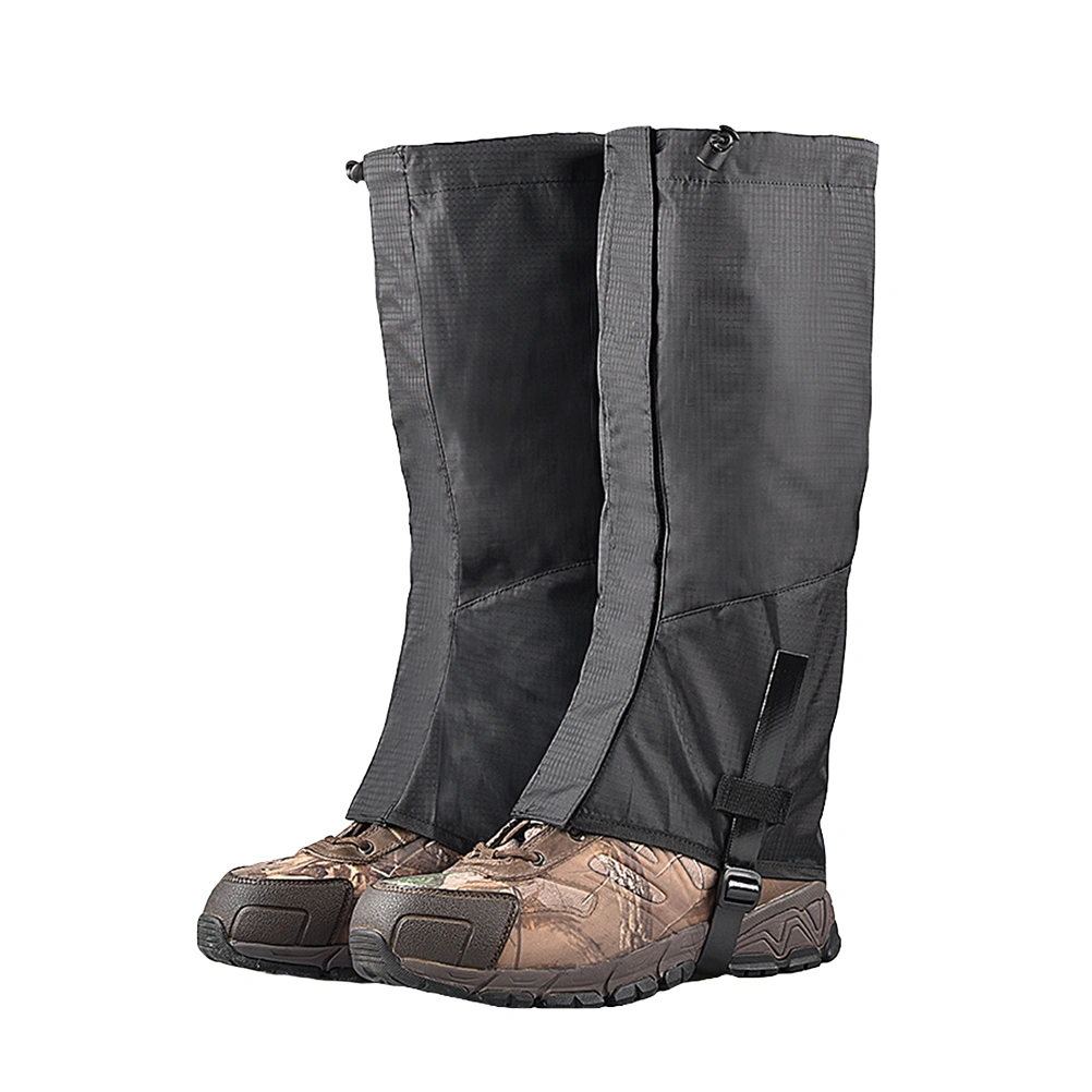 Low Gaiters Snow Ankle Gaiters Outdoor Larger Hiking Ankle Gaiters Lightweight Gaiters Adjustable Foot Covers for Hiking Mountain Climbing(Black)
