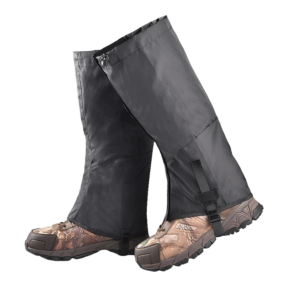 Low Gaiters Snow Ankle Gaiters Outdoor Larger Hiking Ankle Gaiters Lightweight Gaiters Adjustable Foot Covers for Hiking Mountain Climbing(Black)