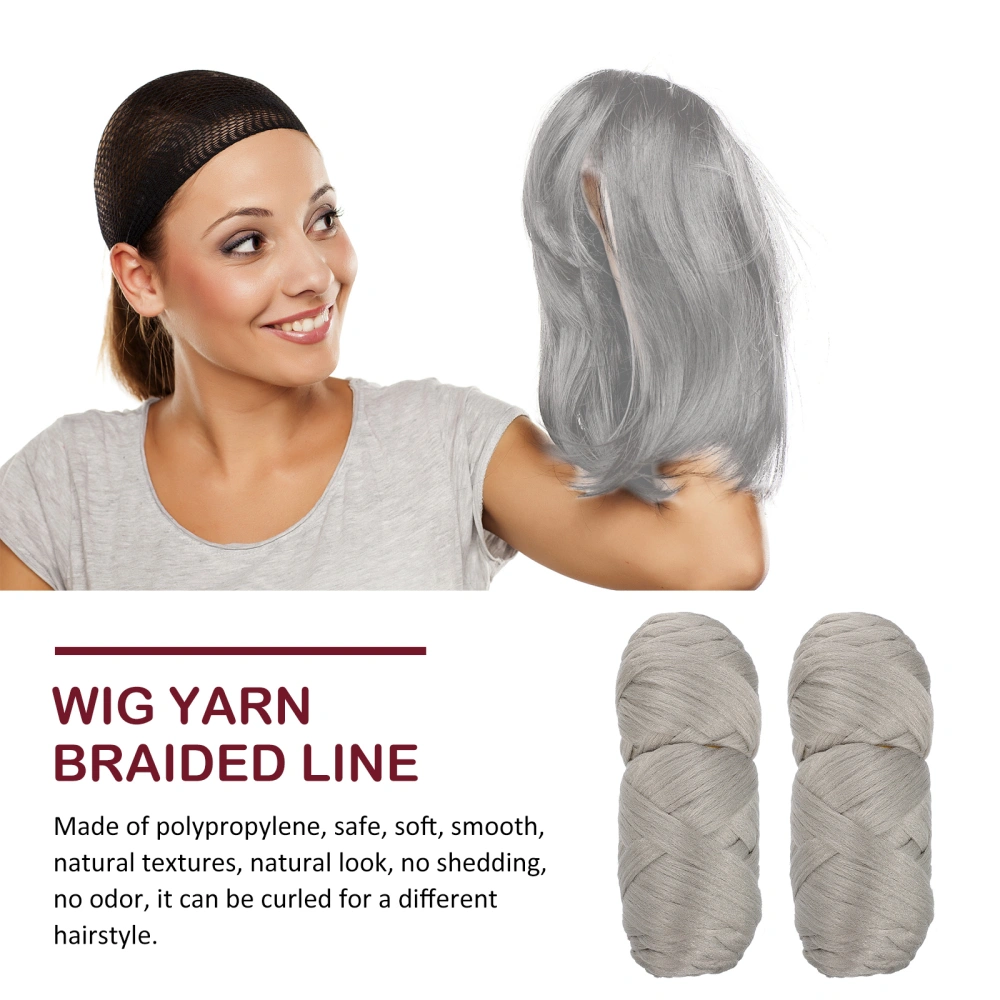 2 Rolls Hair Extension Wires Wig Hair Wire Polypropylene Silk Wig Thread